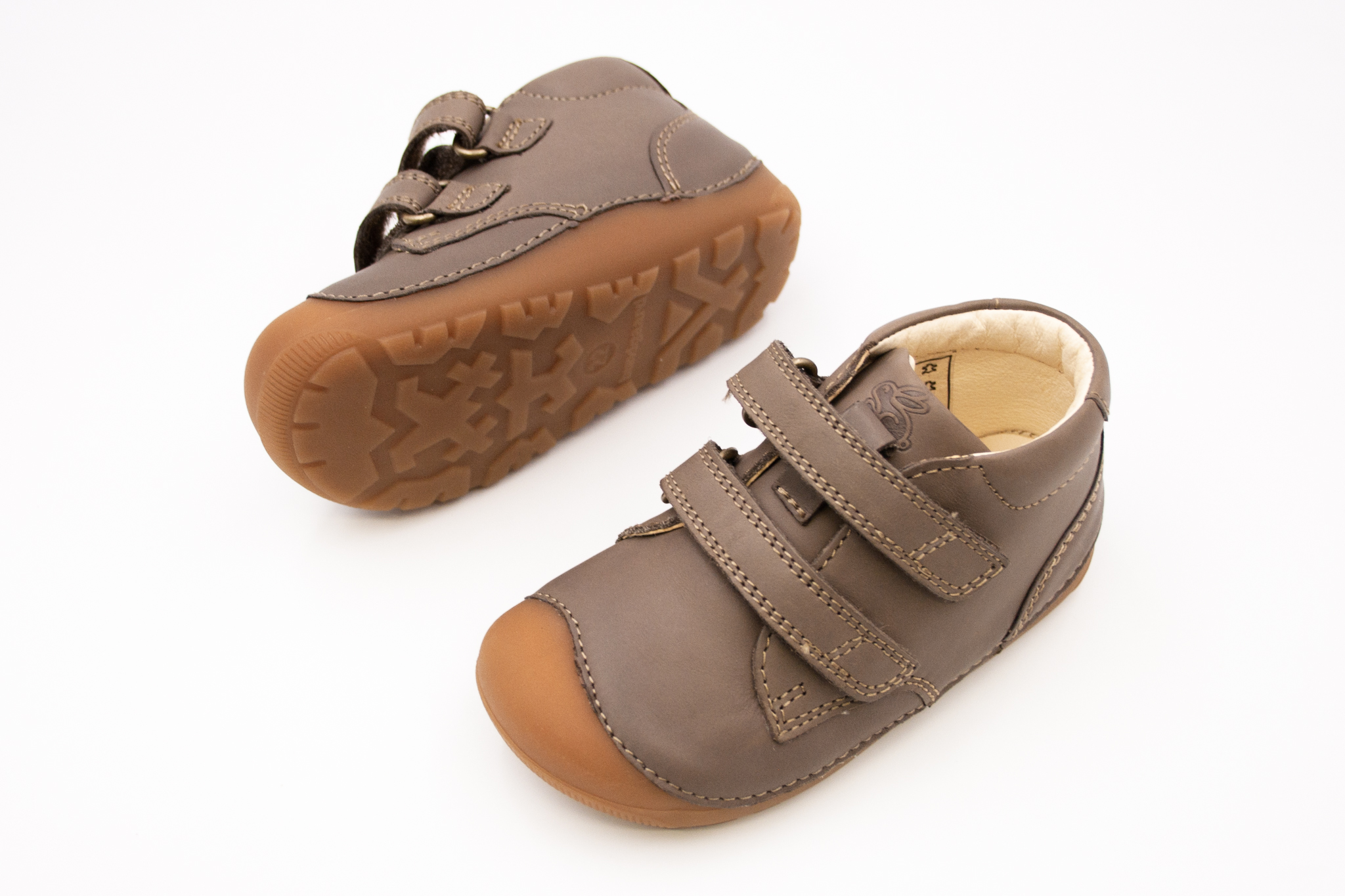 DETSKÉ BAREFOOT TOPÁNKY BUNDGAARD PETIT VELCRO STRAP - ARMY Veľkosť: 19, Vnútorná dĺžka  topánky v cm: 12, Vnútorná šírka topánky v cm: 5.5