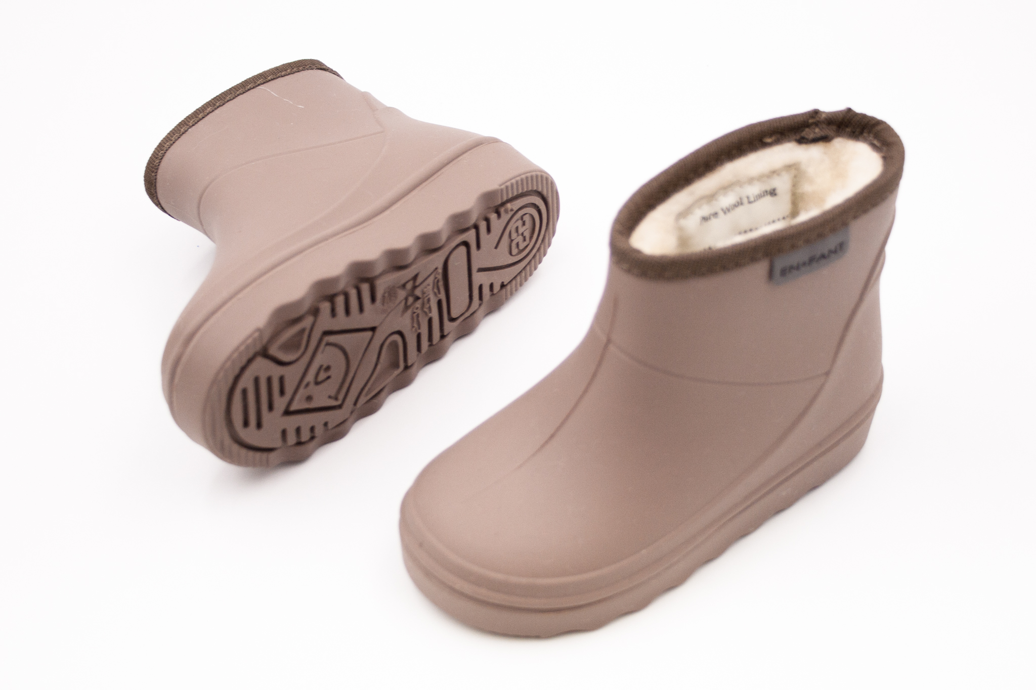 En Fant  DETSKÉ ZATEPLENÉ GUMÁKY ENFANT THERMO BOOTS NÍZKE - PINE BARK Veľkosť: 21, 11: 12.9, Vnútorná šírka topánky v cm: 5.6