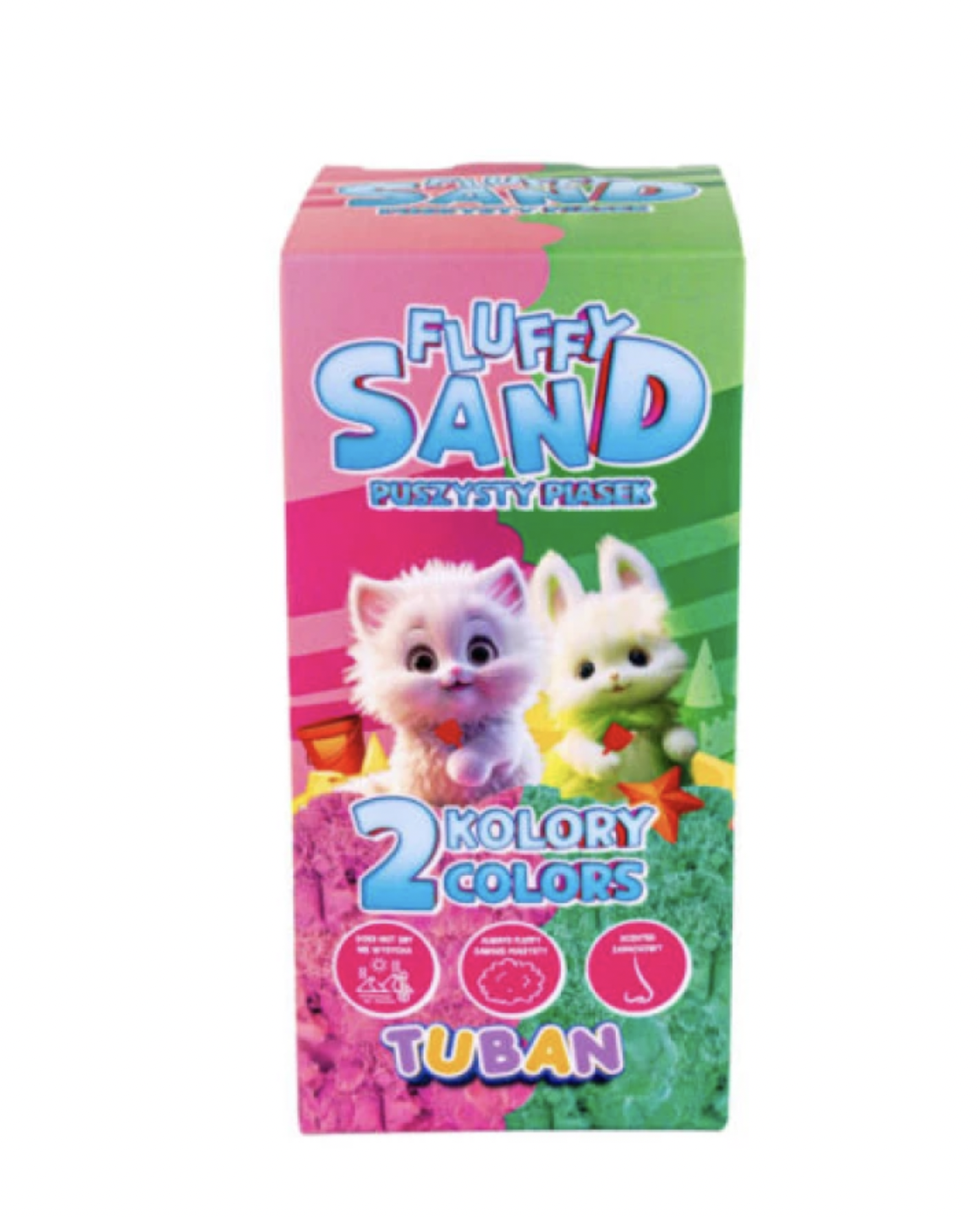 FLUFFY PIESOK TUBAN - SADA RUŽOVÁ A ZELENÁ