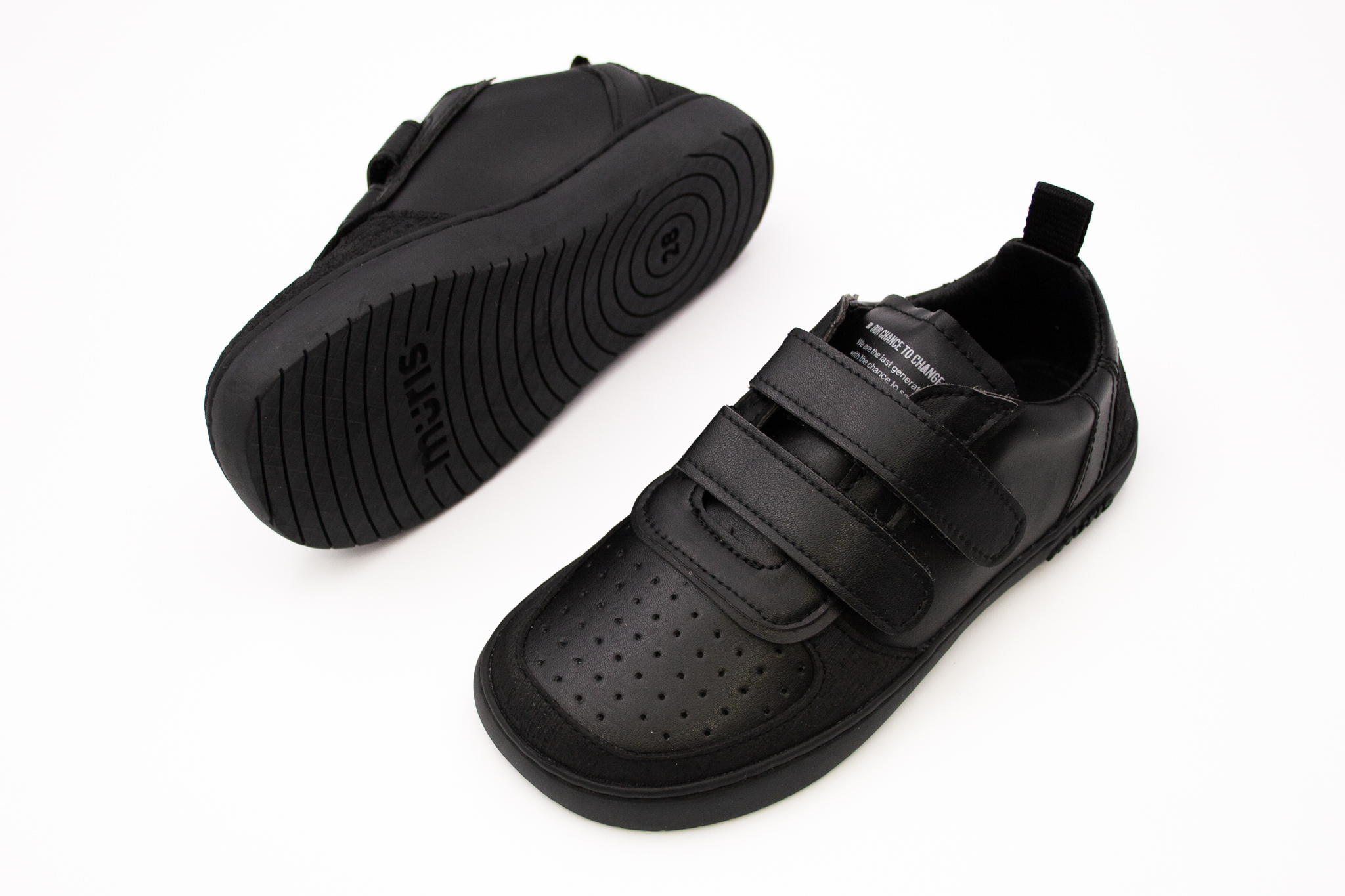 DETSKÉ BAREFOOT TOPÁNKY MURIS PETRA JUNIOR - BLACK Veľkosť: 31, Vnútorná dĺžka  topánky v cm: 19.7, Vnútorná šírka topánky v cm: 7.6