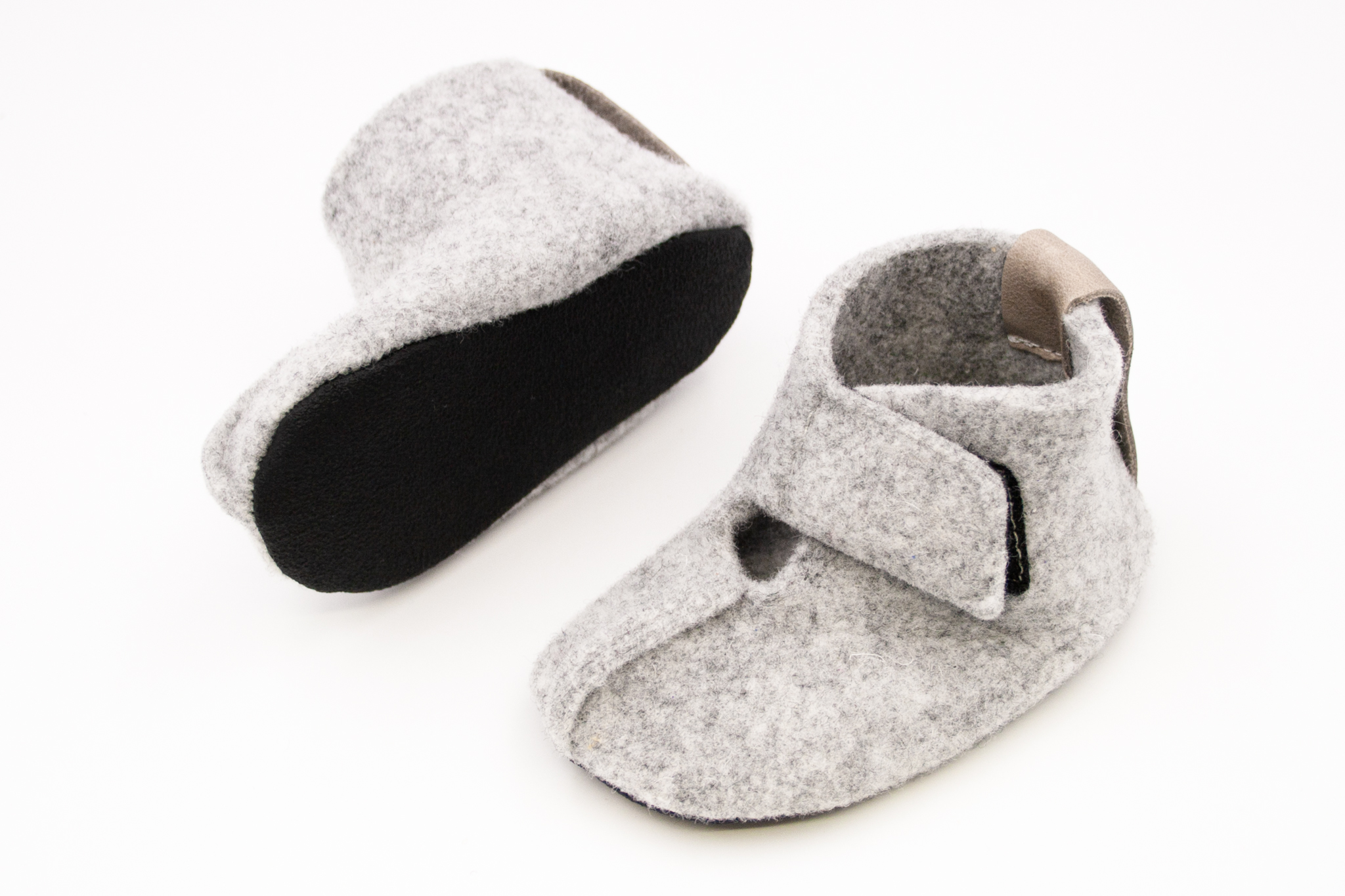 DETSKÉ BAREFOOT VLNENÉ PAPUČE OMA KING KAKU - GREY Veľkosť: 20, Vnútorná dĺžka  topánky v cm: 12.1, Vnútorná šírka topánky v cm: 6.5