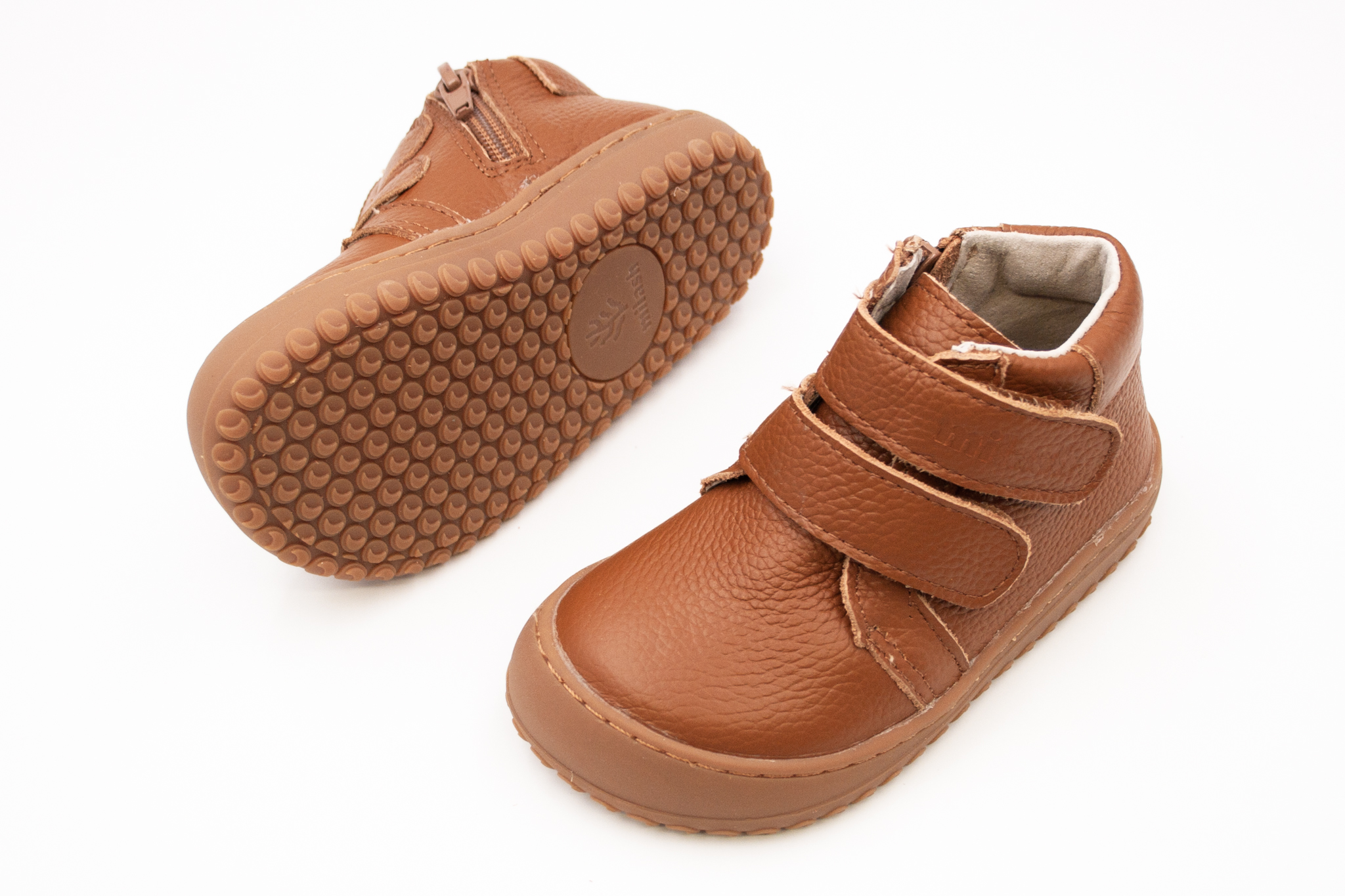DETSKÉ BAREFOOT ČLENKOVÉ TOPÁNKY MILASH KOŽENÉ - HNEDÉ Veľkosť: 26, Vnútorná dĺžka  topánky v cm: 16.1, Vnútorná šírka topánky v cm: 6.9