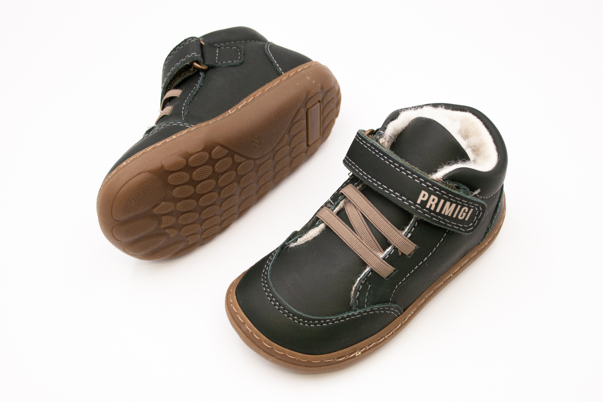 Primigi  DETSKÉ BAREFOOT ZIMNÉ TOPÁNKY PRIMIGI WOOLY - CLOUD/BOTTIGLI Veľkosť: 21, 11: 13.1, Vnútorná šírka topánky v cm: 5.9