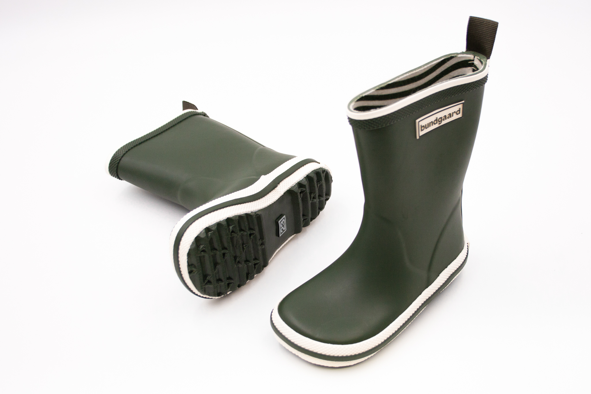 DETSKÉ BAREFOOT GUMÁKY BUNDGAARD CHARLY HIGH - ARMY Veľkosť: 23, Vnútorná dĺžka  topánky v cm: 15.5, Vnútorná šírka topánky v cm: 6.5