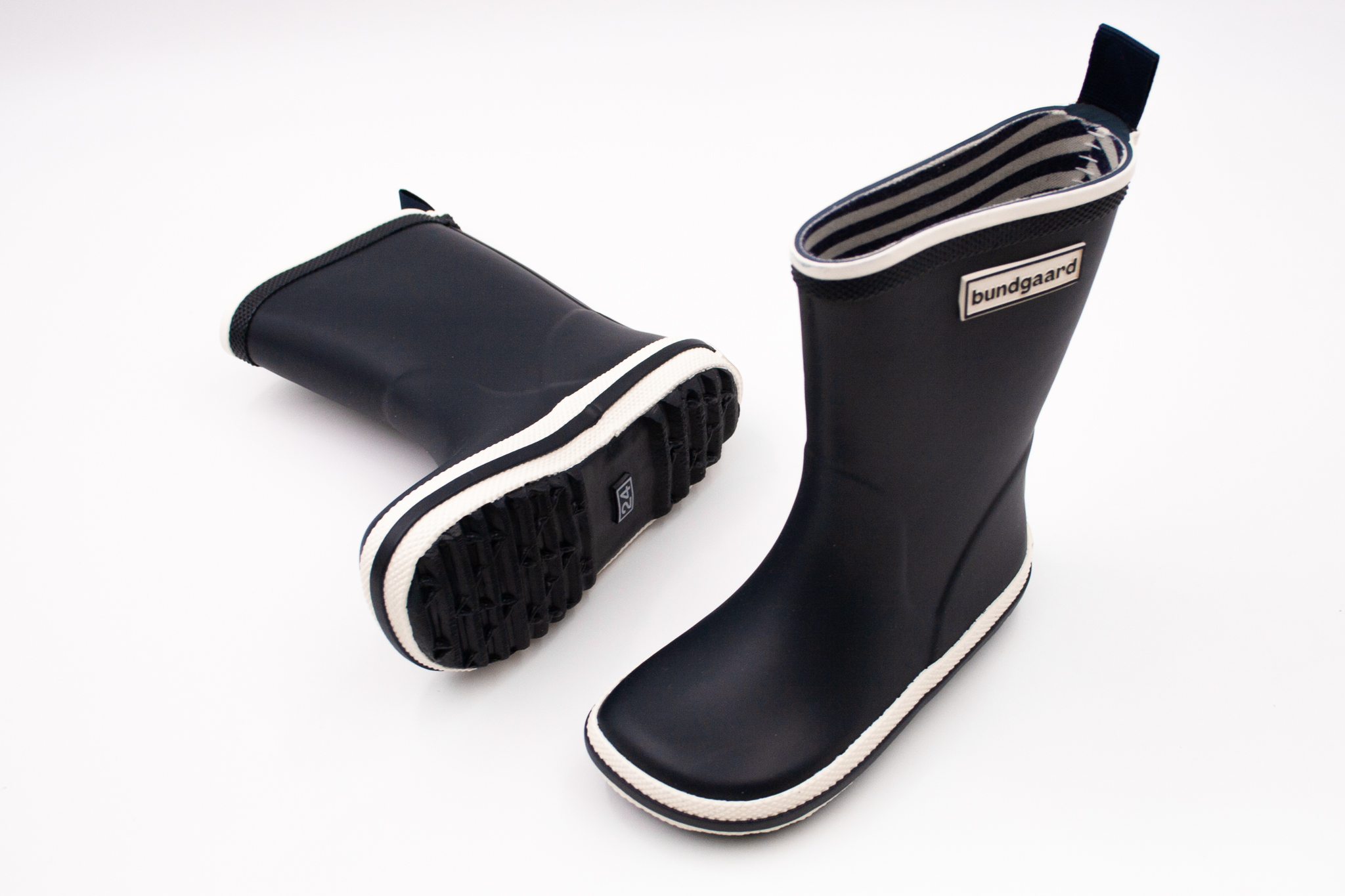 DETSKÉ BAREFOOT GUMÁKY BUNDGAARD CHARLY HIGH - NAVY Veľkosť: 35, Vnútorná dĺžka  topánky v cm: 23.4, Vnútorná šírka topánky v cm: 8.7