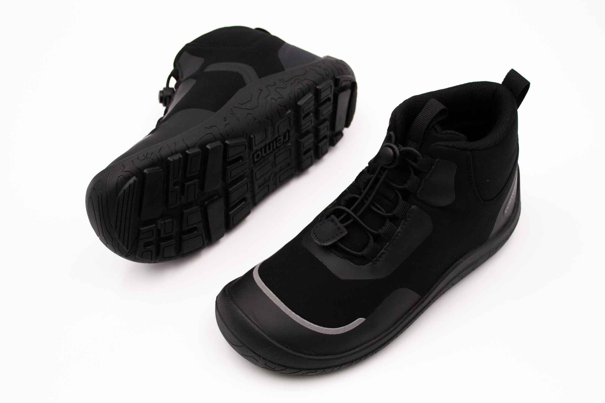 BAREFOOT ČLENKOVÉ FUNKČNÉ TOPÁNKY REIMA LOIKKII - BLACK Veľkosť: 32, Vnútorná dĺžka  topánky v cm: 20.8, Vnútorná šírka topánky v cm: 7.8