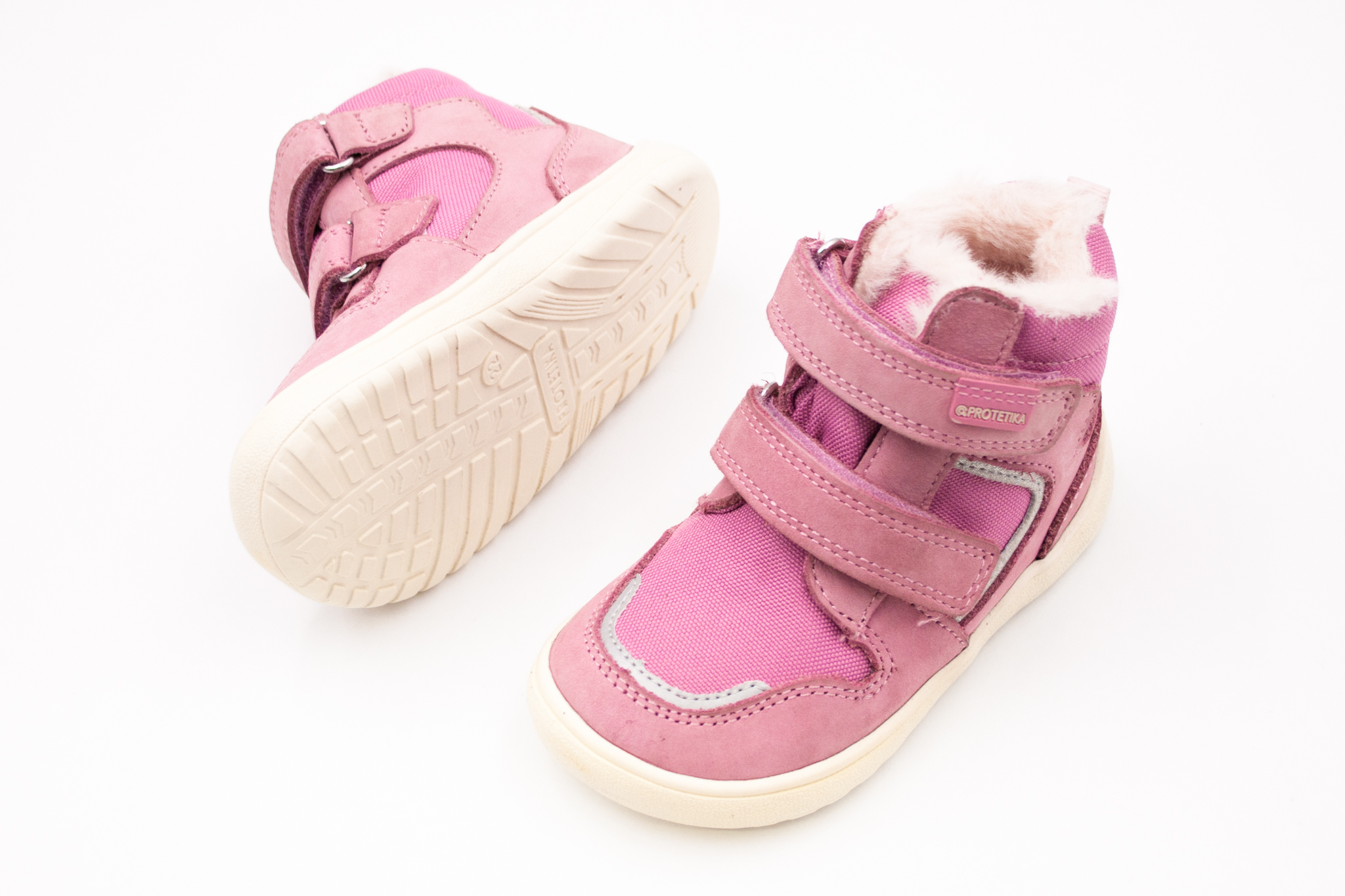 Protetika  DETSKÉ BAREFOOT ZIMNÉ TOPÁNKY PROTETIKA - DAXI PINK TEX Veľkosť: 19, 11: 12.1, Vnútorná šírka topánky v cm: 5.5
