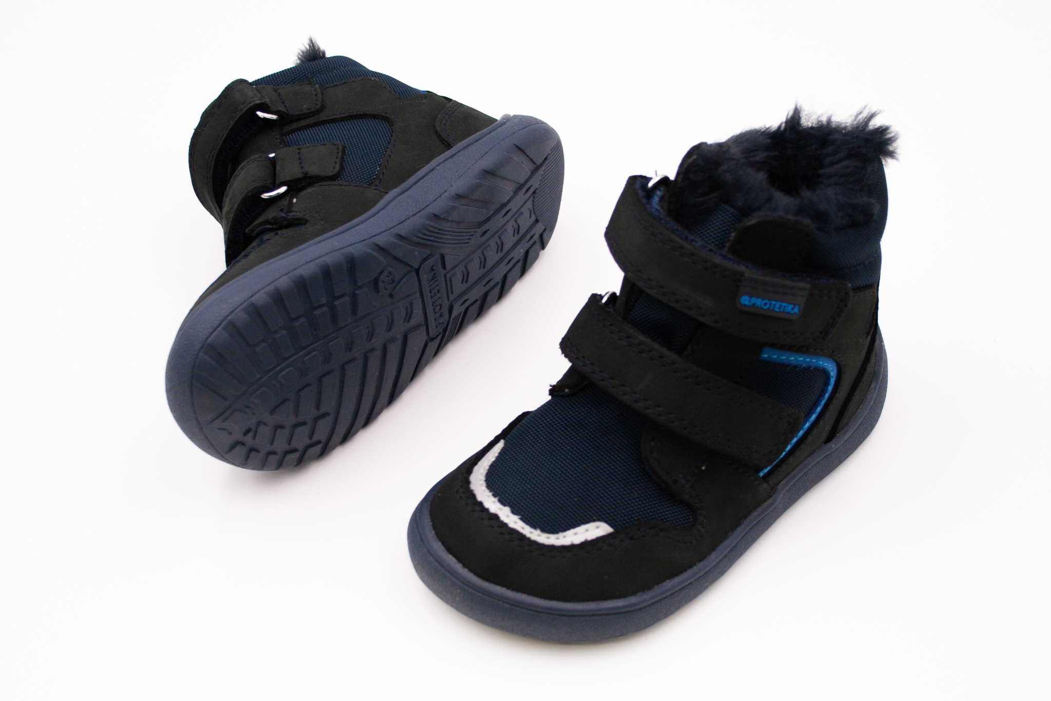 Protetika  DETSKÉ BAREFOOT ZIMNÉ TOPÁNKY PROTETIKA - GERO NAVY TEX Veľkosť: 19, 11: 12.1, Vnútorná šírka topánky v cm: 5.5