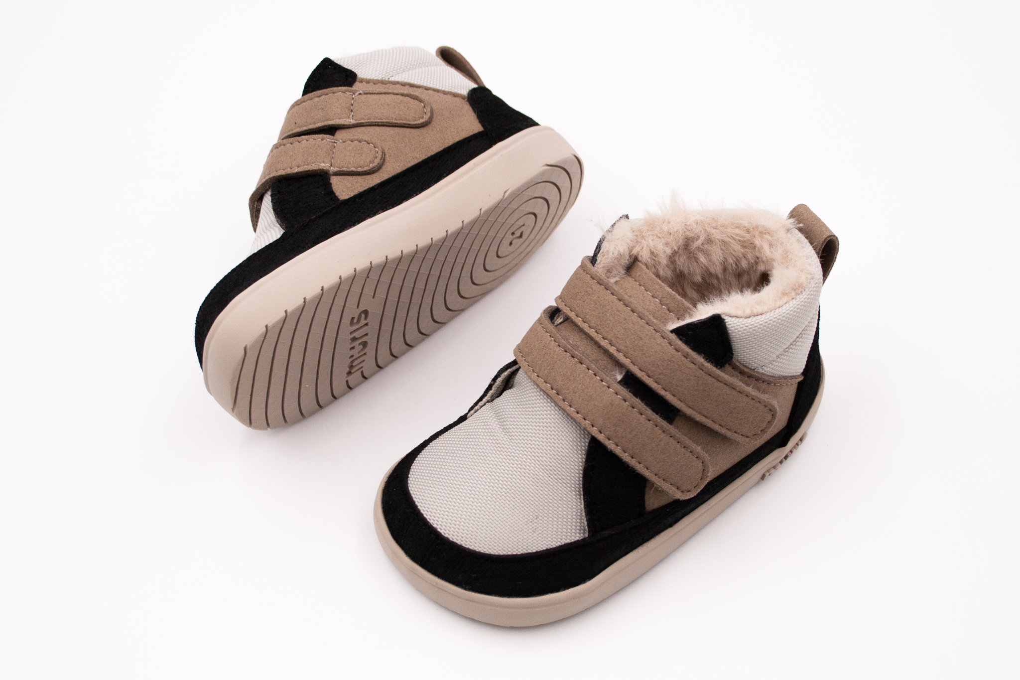 Muris  DETSKÉ ZIMNÉ BAREFOOT TOPÁNKY MURIS BALTIC MINI - WARM TAUPE Veľkosť: 20, 11: 12.5, Vnútorná šírka topánky v cm: 6
