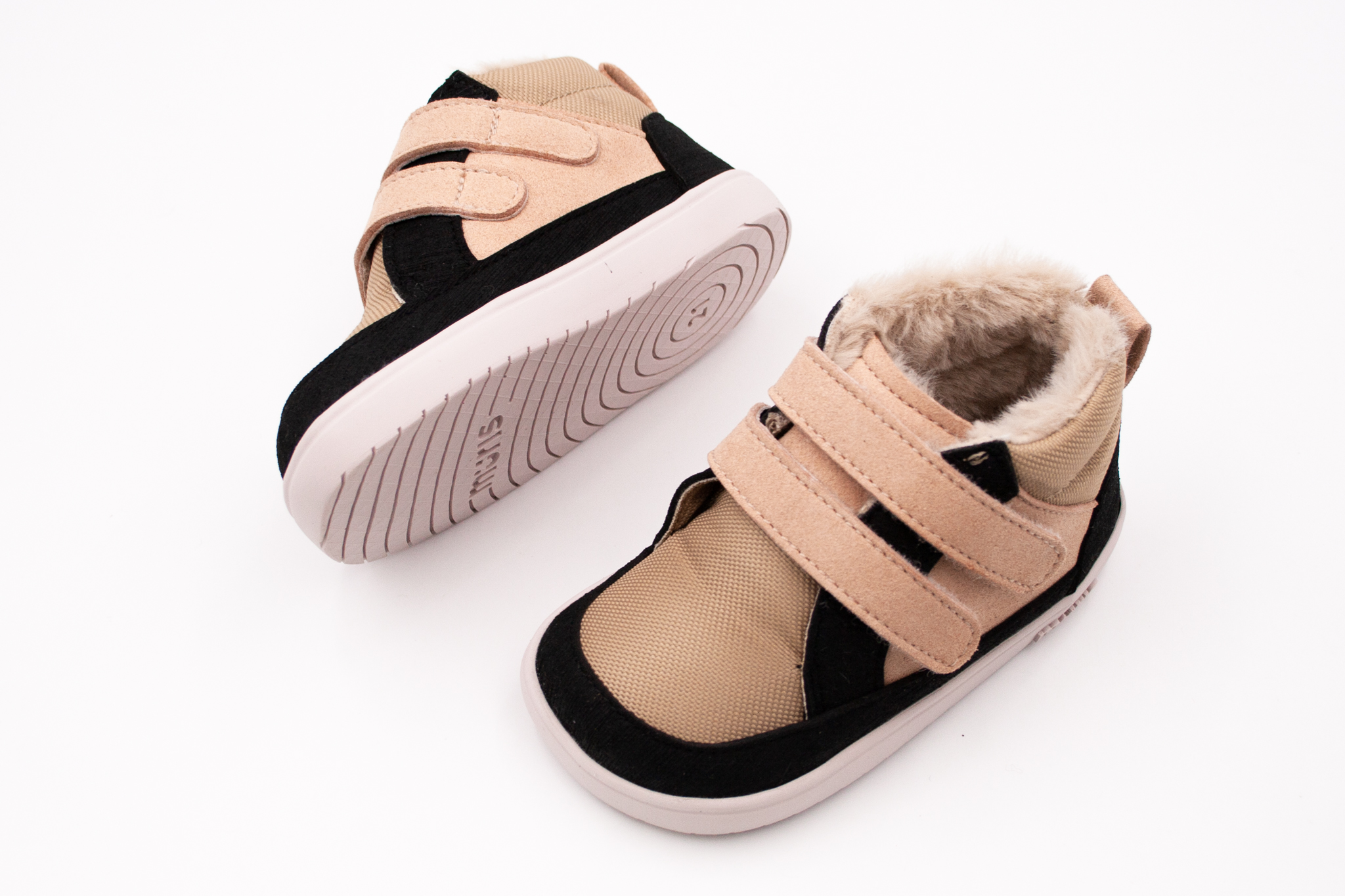Muris  DETSKÉ ZIMNÉ BAREFOOT TOPÁNKY MURIS BALTIC MINI - SOFT PINK Veľkosť: 20, 11: 12.5, Vnútorná šírka topánky v cm: 6
