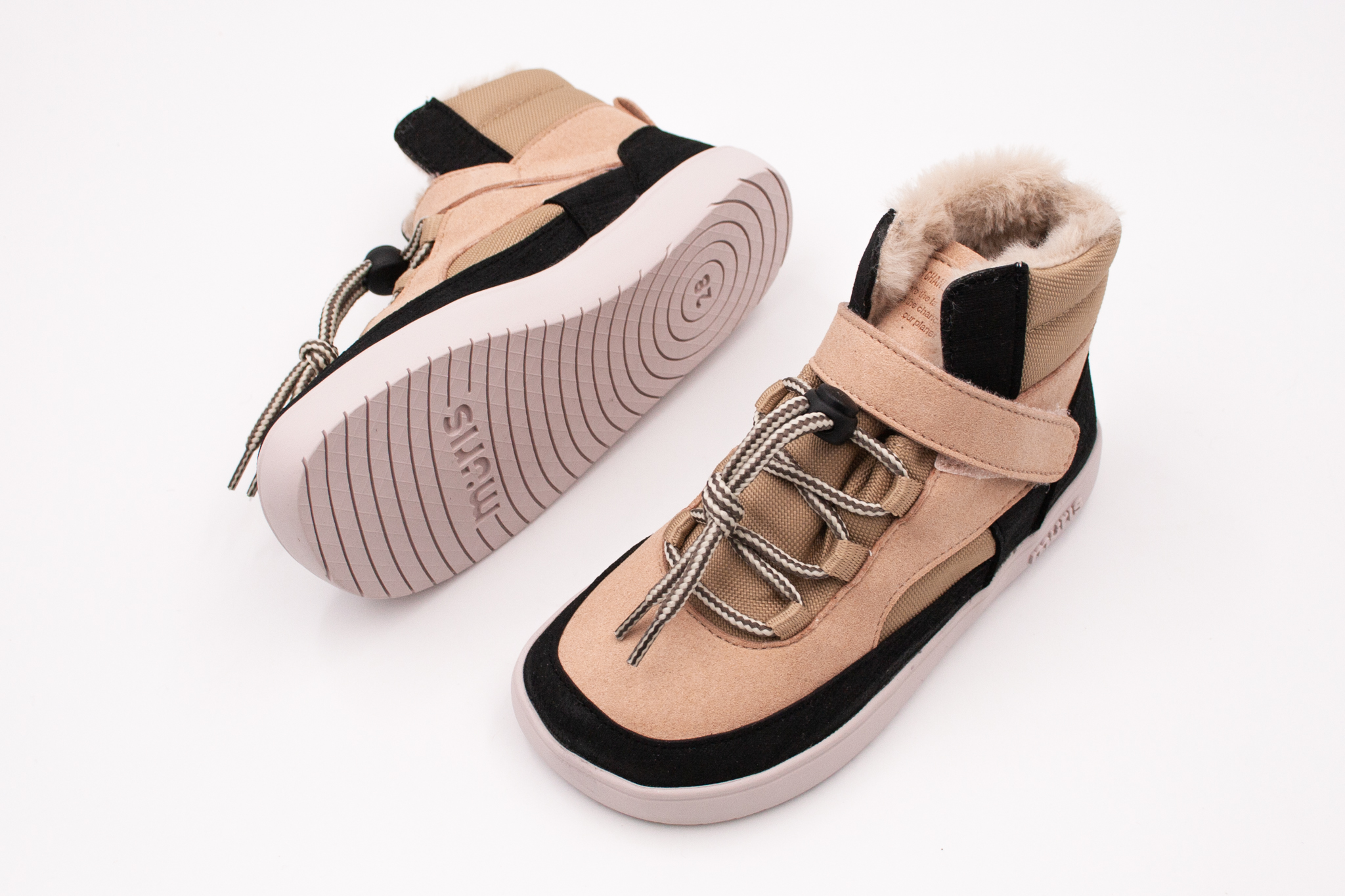 Muris  DETSKÉ ZIMNÉ BAREFOOT TOPÁNKY MURIS BALTIC JUNIOR - SOFT PINK Veľkosť: 31, 11: 19.7, Vnútorná šírka topánky v cm: 7.6