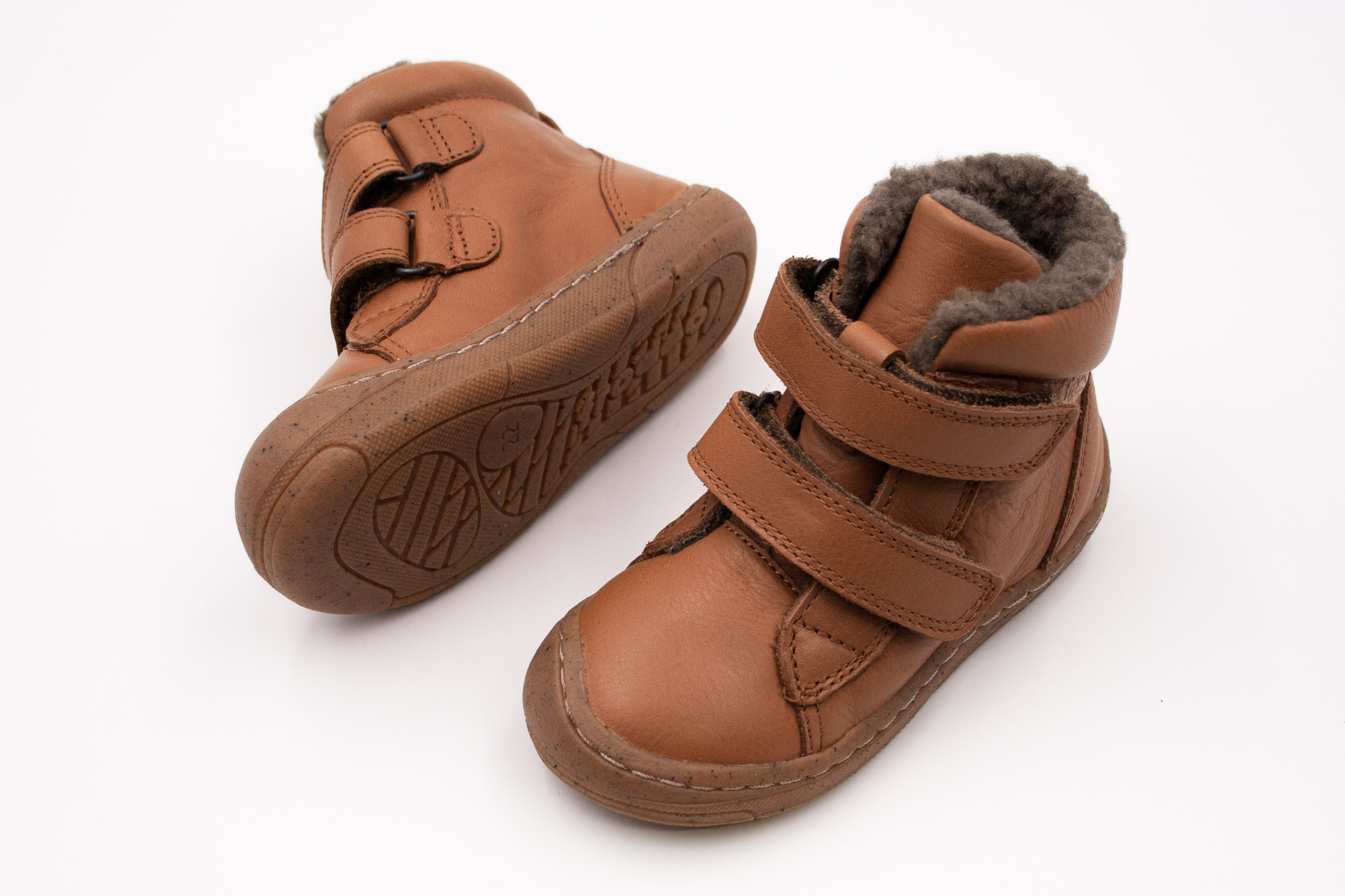 Froddo  DETSKÉ BAREFOOT ZIMNÉ TOPÁNKY FRODDO MINNI WINTER - COGNAC Veľkosť: 19, 11: 11.9, Vnútorná šírka topánky v cm: 5.5