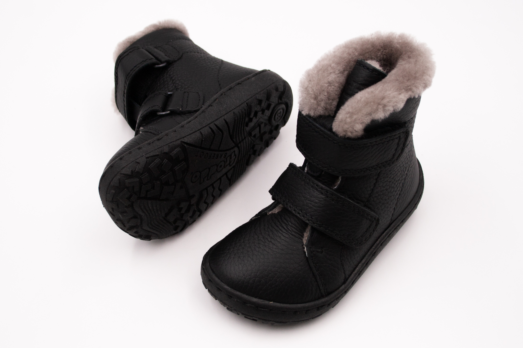 Froddo  DETSKÉ BAREFOOT ZIMNÉ TOPÁNKY FRODDO BAREFOOT FURRY BOOT - BLACK Veľkosť: 23, 11: 15.2, Vnútorná šírka topánky v cm: 6.4