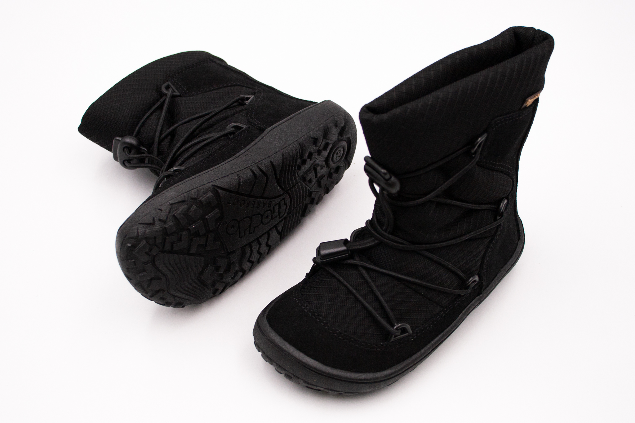 Froddo  BAREFOOT ZIMNÉ TOPÁNKY FRODDO BAREFOOT TEX TRACK WOOL - BLACK Veľkosť: 25, 11: 16.6, Vnútorná šírka topánky v cm: 6.8