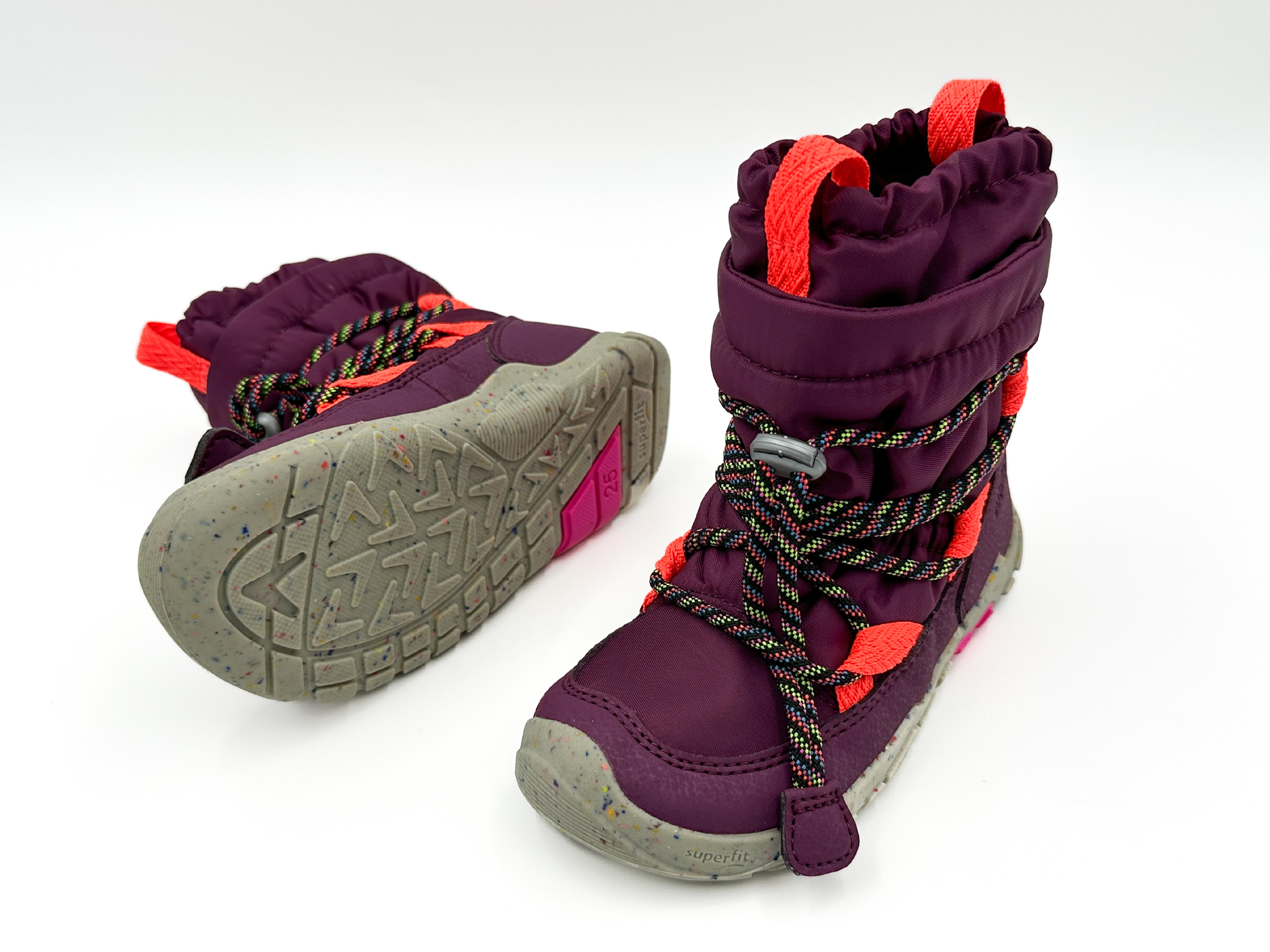 Superfit  DETSKÉ ŠPORTOVÉ ČIŽMY S GORE-TEX SUPERFIT TRACE - RED ORANGE Veľkosť: 25, 11: 16, Vnútorná šírka topánky v cm: 6.2