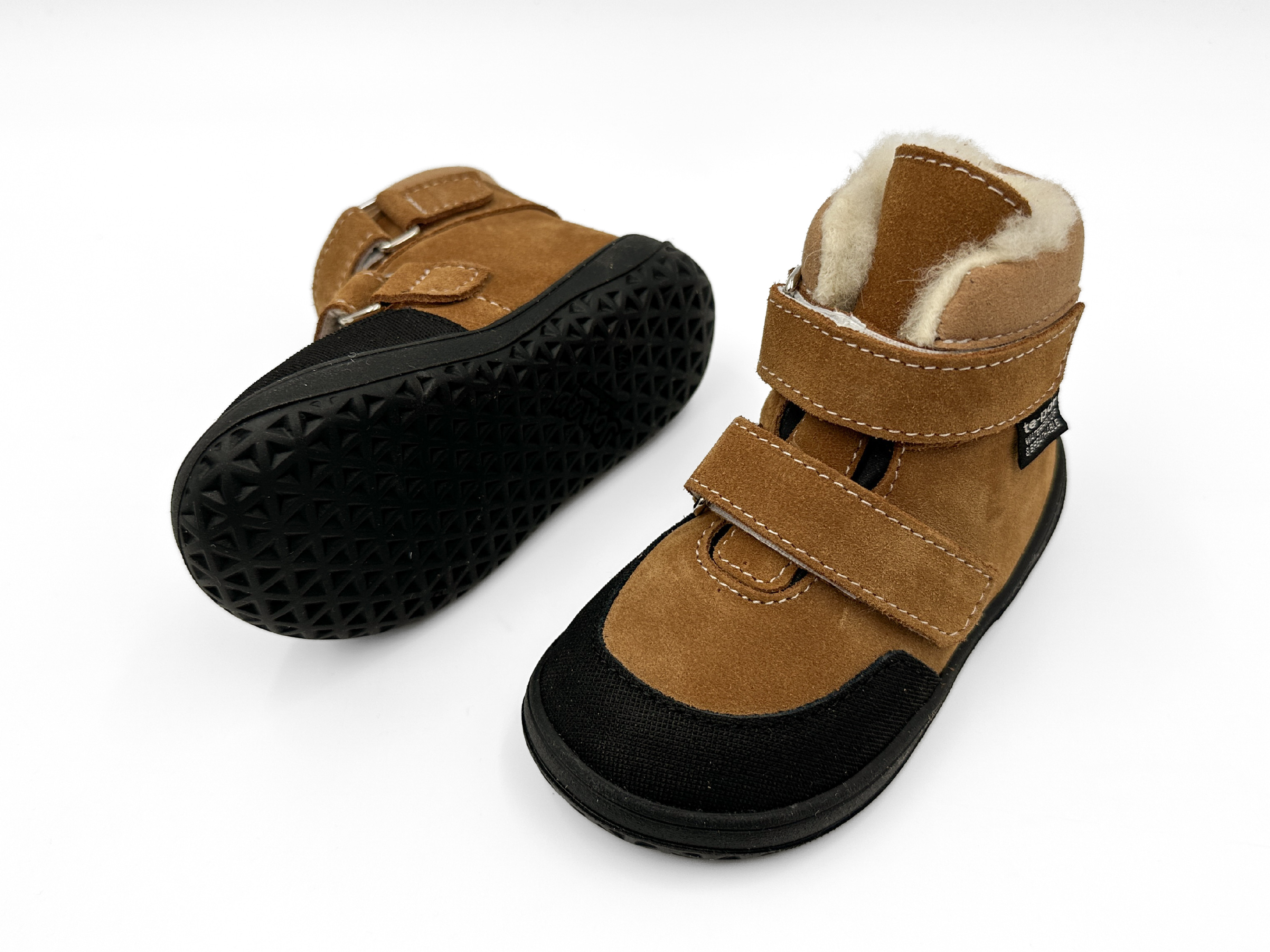 Jonap  DETSKÉ BAREFOOT ZIMNÉ TOPÁNKY JONAP JERRY - ŠKORICOVÉ Veľkosť: 22, 11: 14.1, Vnútorná šírka topánky v cm: 6.3