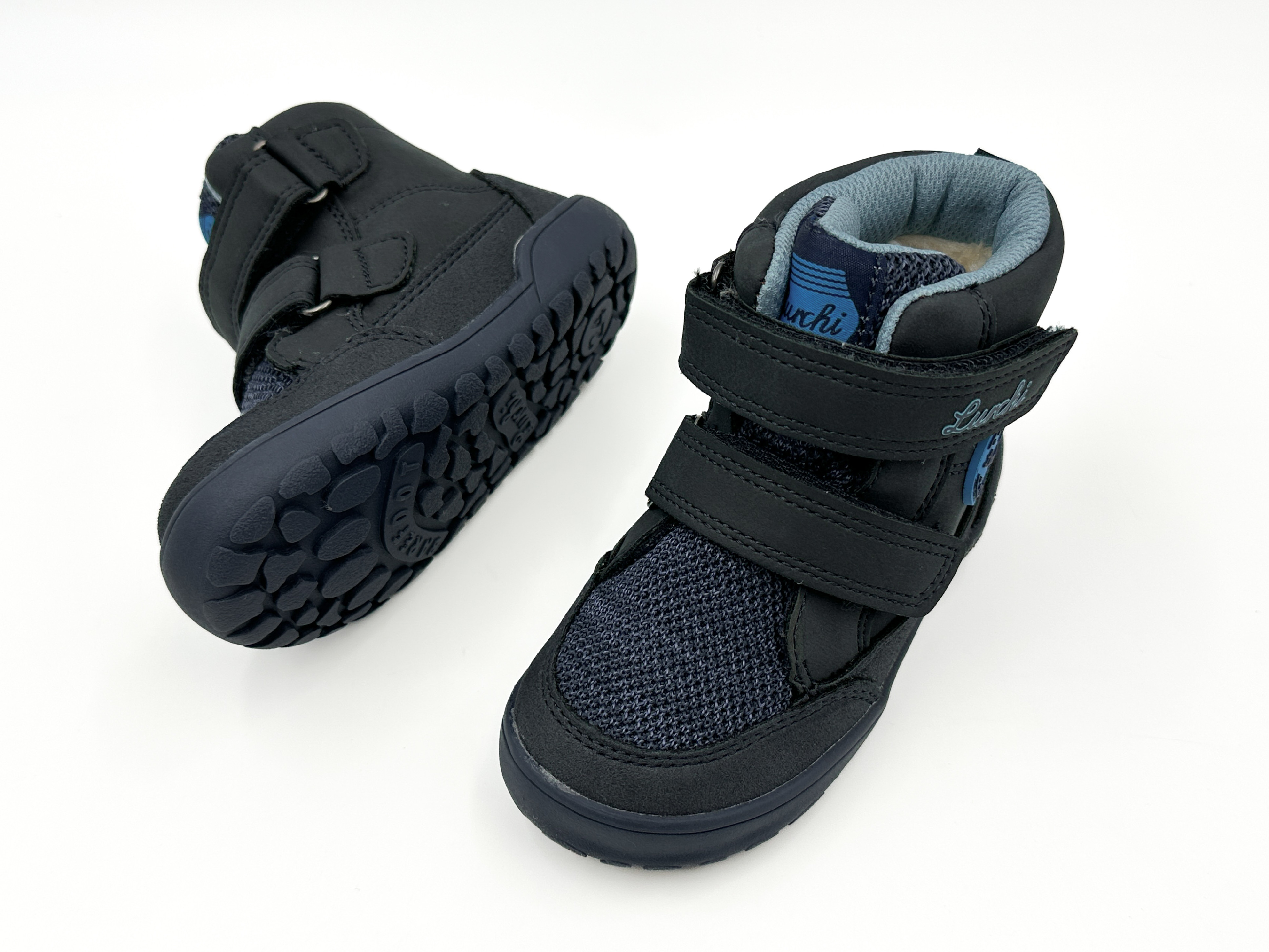Lurchi  DETSKÉ BAREFOOT ZIMNÉ TOPÁNKY LURCHI JIMMY TEX - NAVY-TURKIS Veľkosť: 35, 11: 23.2, Vnútorná šírka topánky v cm: 7.9