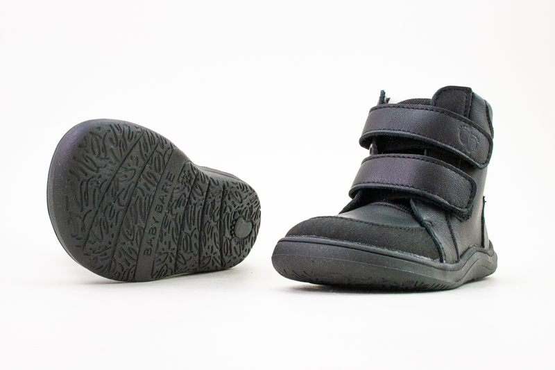 Baby Bare Shoes  BABY BARE SHOES FEBO WINTER - ALL BLACK ASFALTICO Veľkosť: 22, 11: 14, Vnútorná šírka topánky v cm: 6