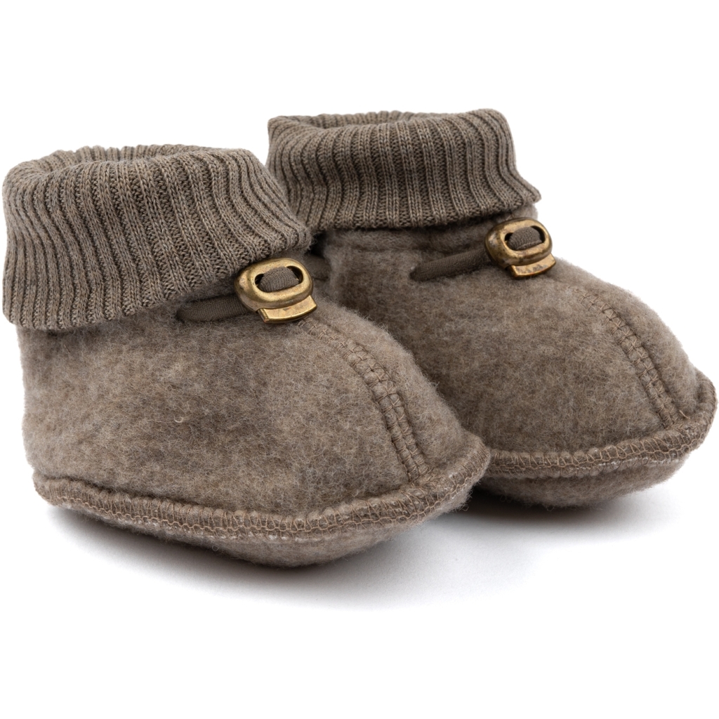 Mikk-Line  CAPAČKOVÉ NÁVLEKY MIKK-LINE BABY MERINO FOOTIES - MELANGE DENVER Veľkosť: 18, 11: 11