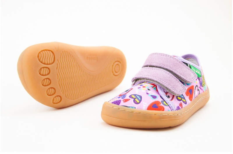 FRODDO BAREFOOT LILAC PLÁTENKY Veľkosť: 35, Vnútorná dĺžka  topánky v cm: 23.8, Vnútorná šírka topánky v cm: 8.1