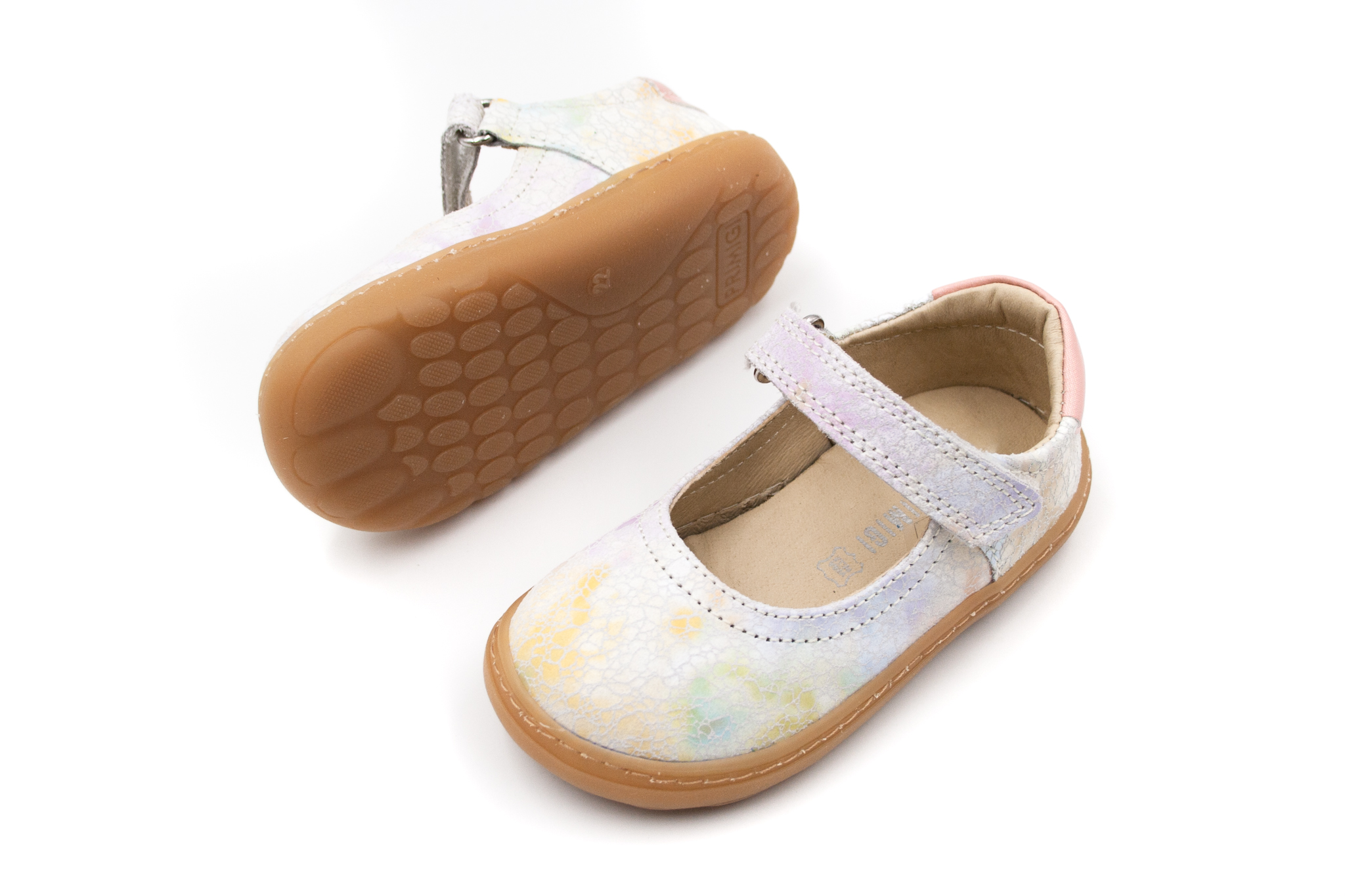 DETSKÉ BAREFOOT BALERÍNKY PRIMIGI - RAINBOW Veľkosť: 20, Vnútorná dĺžka  topánky v cm: 12.5, Vnútorná šírka topánky v cm: 5.8