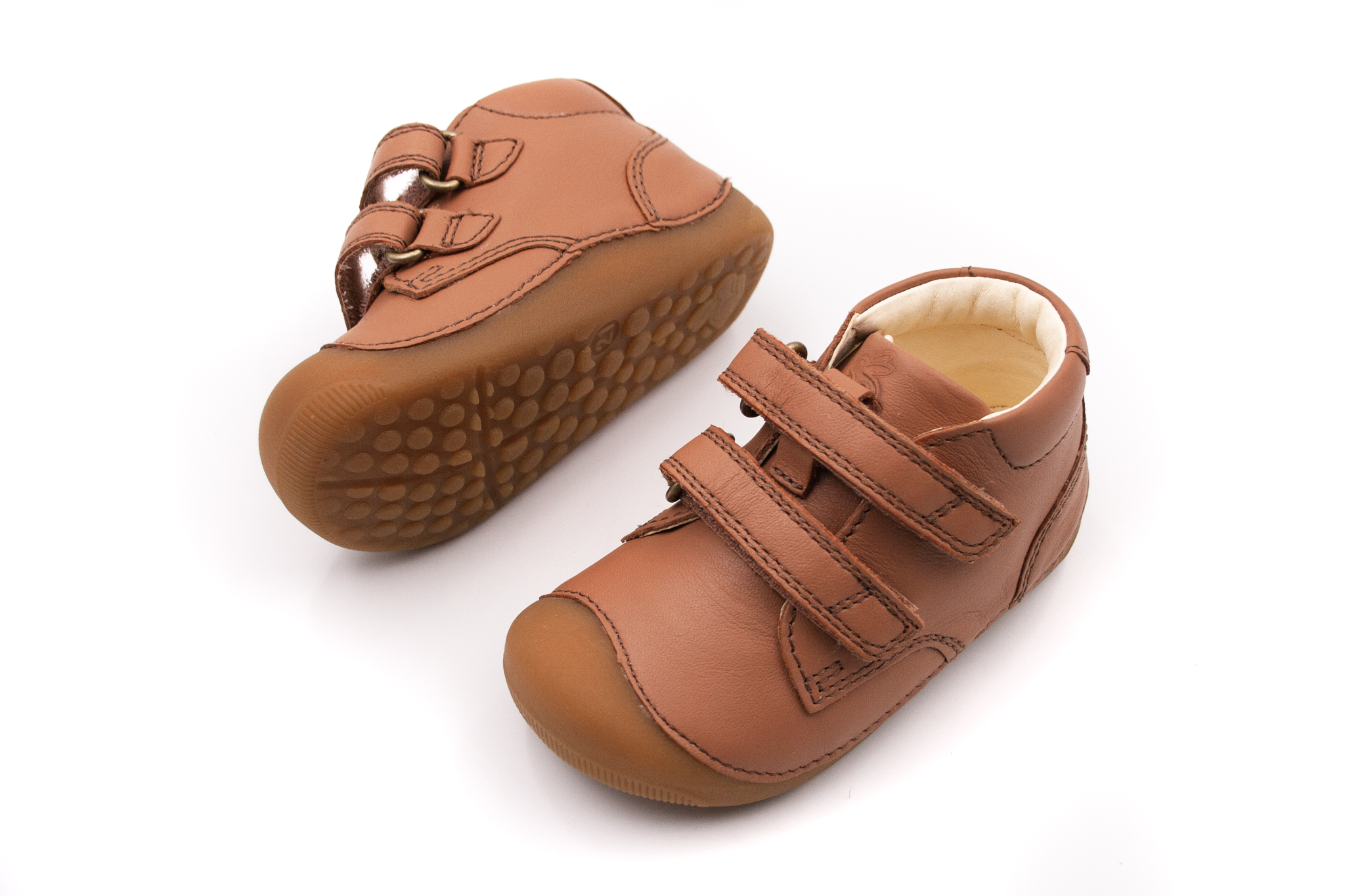 DETSKÉ BAREFOOT TOPÁNKY BUNDGAARD PETIT - COGNAC Veľkosť: 26, Vnútorná dĺžka  topánky v cm: 16.6, Vnútorná šírka topánky v cm: 6.6