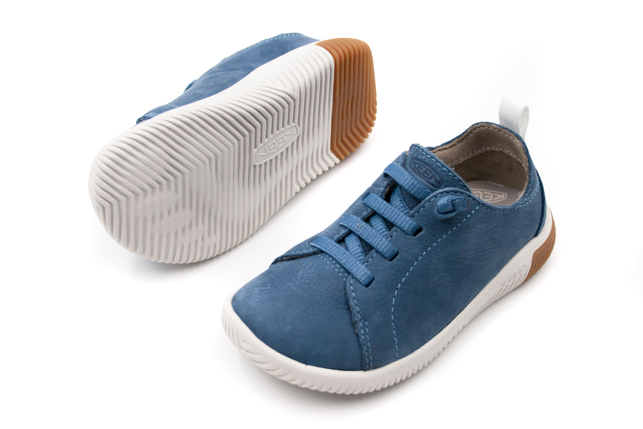DETSKÉ KOŽENÉ TENISKY KEEN KNX LACE - CORONET BLUE/VAPOR Veľkosť: 36, Vnútorná dĺžka  topánky v cm: 22.2, Vnútorná šírka topánky v cm: 8.4