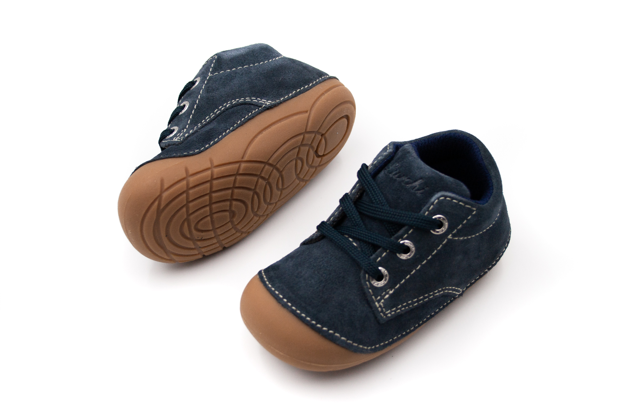 DETSKÉ BAREFOOT TOPÁNKY LURCHI FLO - NAVY Veľkosť: 22, Vnútorná dĺžka  topánky v cm: 13.8, Vnútorná šírka topánky v cm: 5.7
