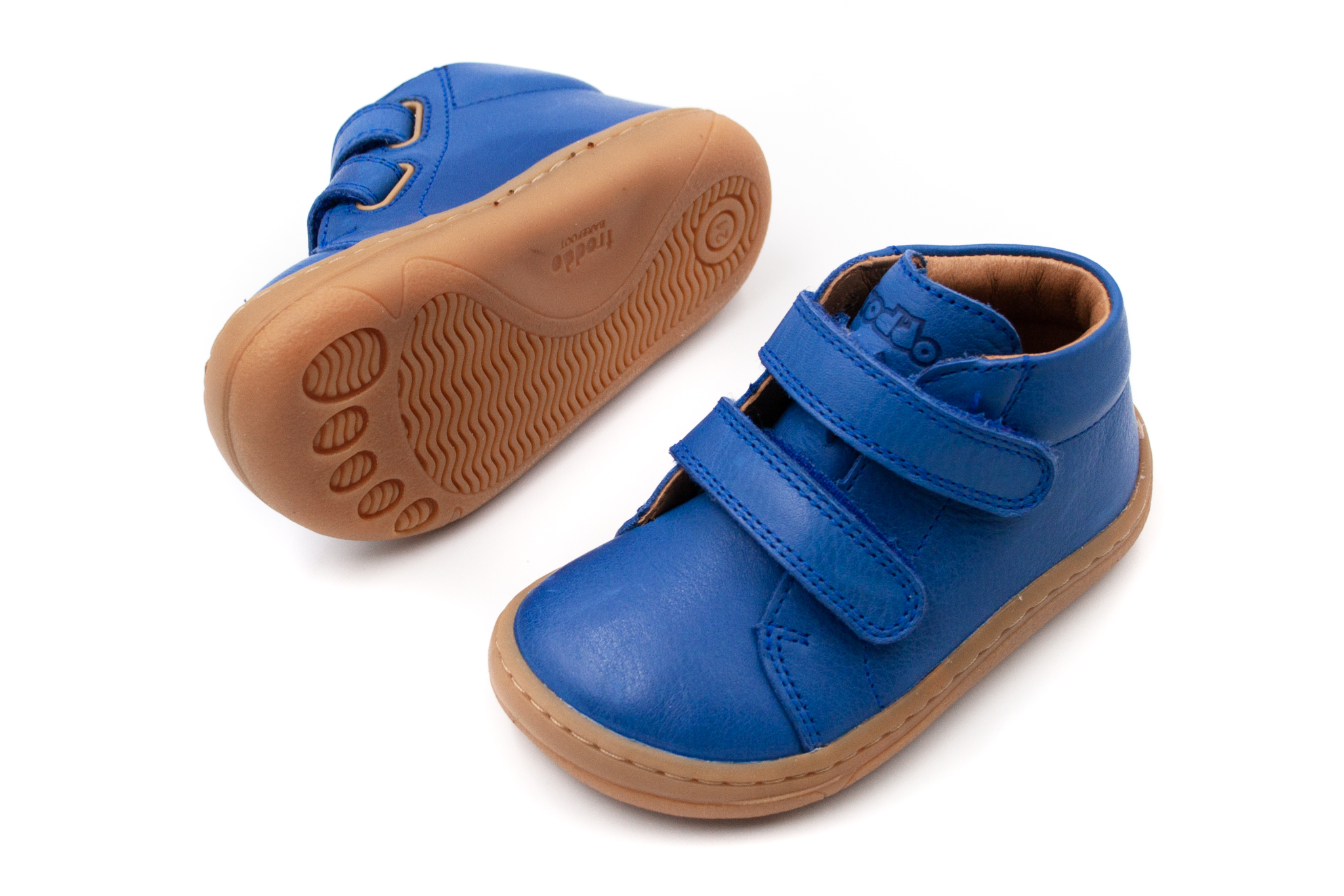 DETSKÉ BAREFOOT TOPÁNKY FRODDO FIRST STEP - BLUE ELECTRIC Veľkosť: 23, Vnútorná dĺžka  topánky v cm: 14.5, Vnútorná šírka topánky v cm: 6.1