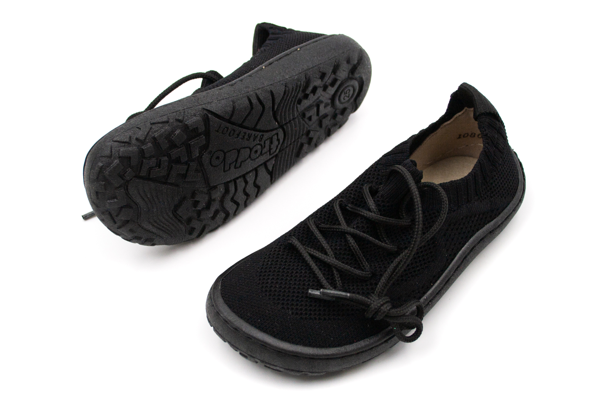 VZDUŠNÉ BAREFOOT TENISKY FRODDO LIGHT - BLACK Veľkosť: 38, Vnútorná dĺžka  topánky v cm: 25.1, Vnútorná šírka topánky v cm: 9