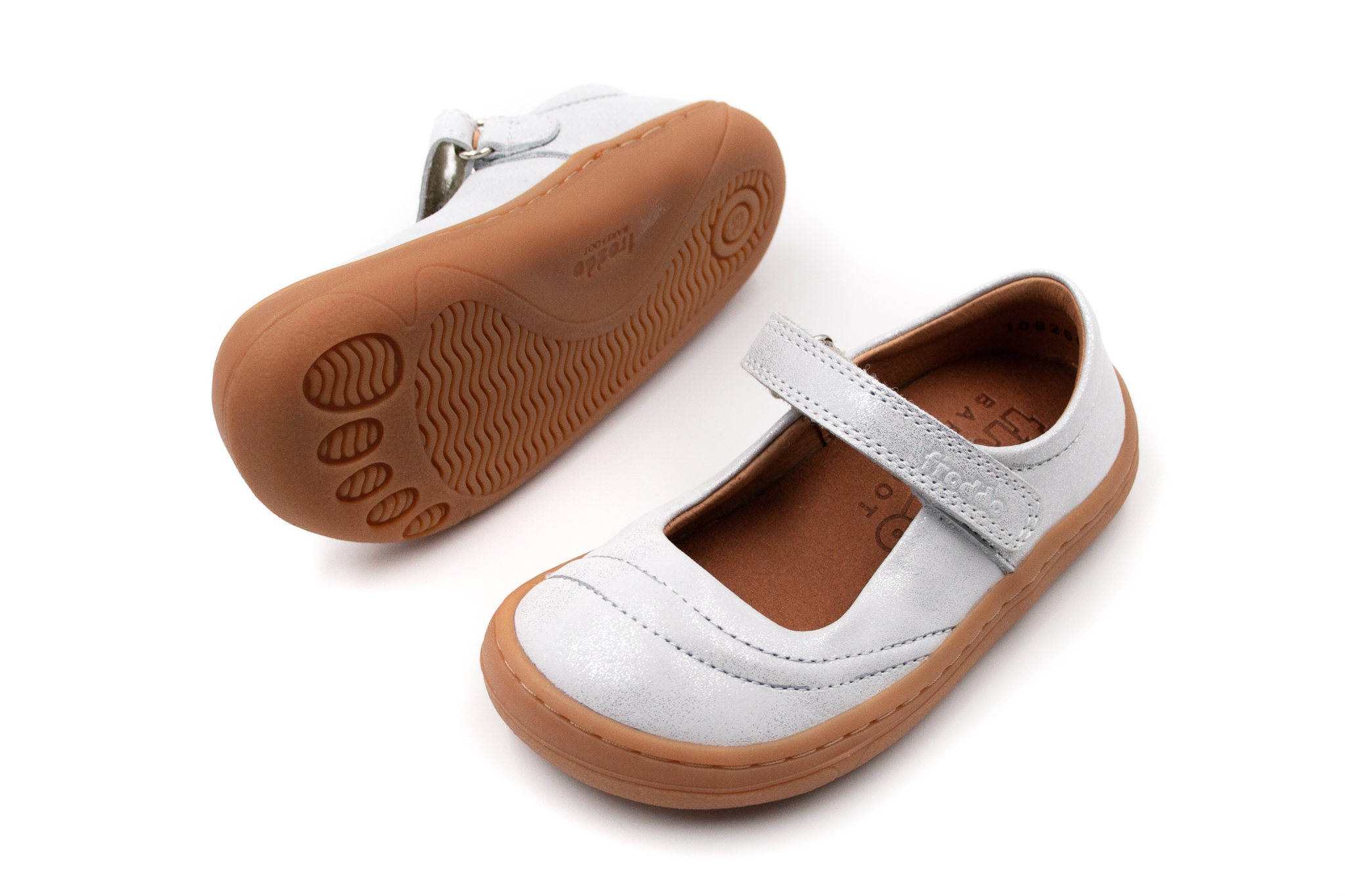 DETSKÉ BAREFOOT BALERÍNKY FRODDO MARY J - SILVER Veľkosť: 23, Vnútorná dĺžka  topánky v cm: 14.5, Vnútorná šírka topánky v cm: 6.1