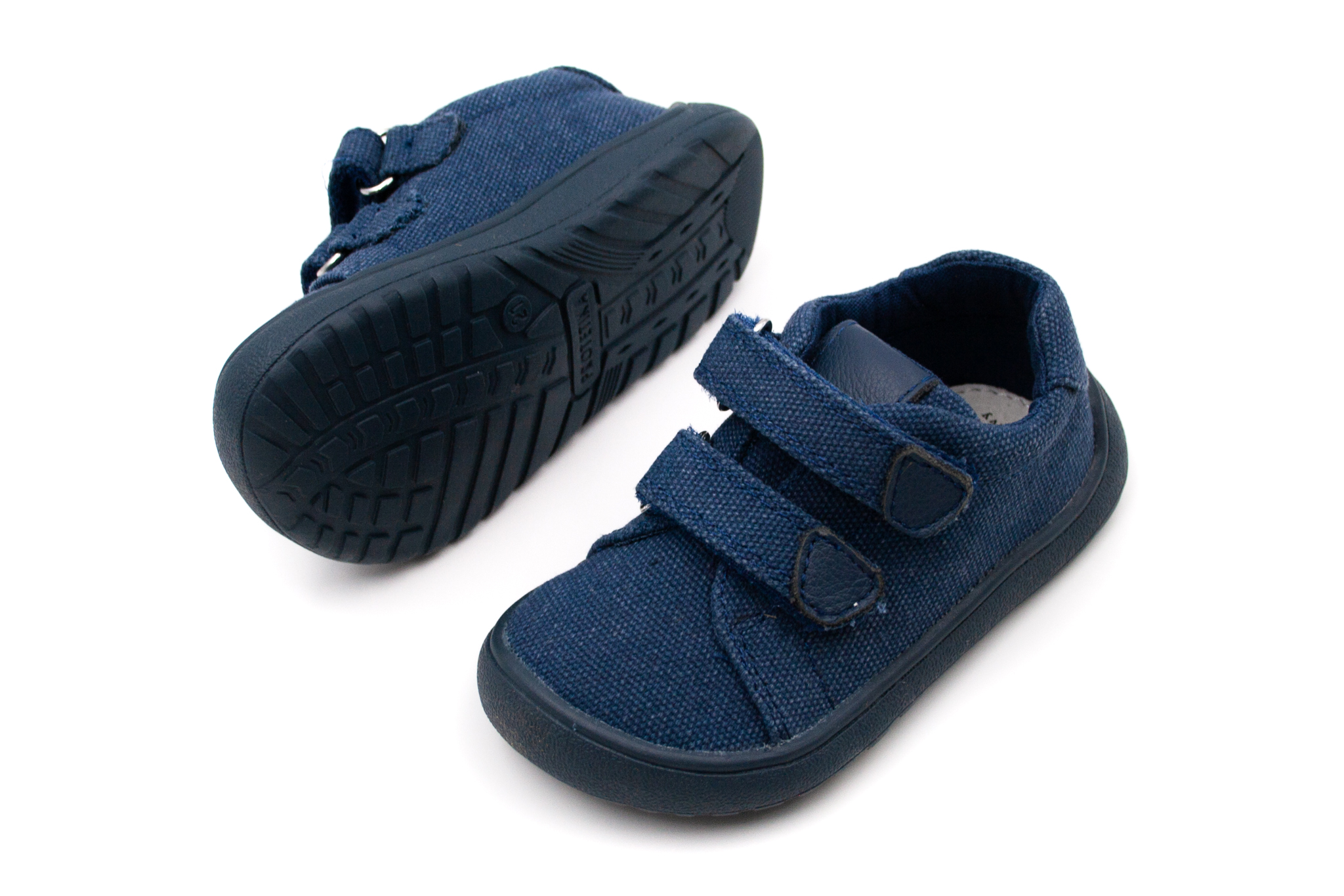 DETSKÉ BAREFOOT TENISKY PROTETIKA - KORO NAVY Veľkosť: 20, Vnútorná dĺžka  topánky v cm: 12.7, Vnútorná šírka topánky v cm: 5.7