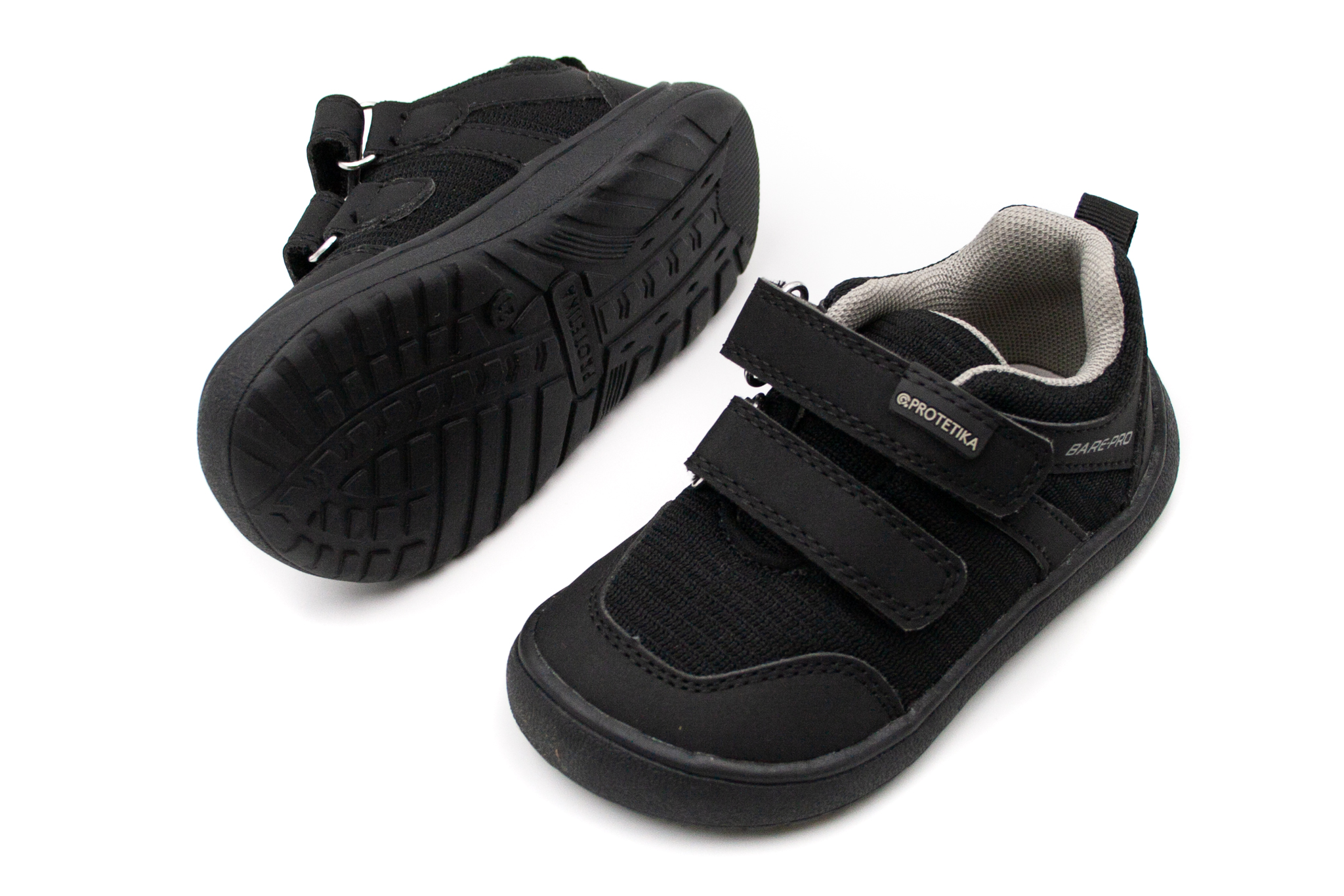 DETSKÉ BAREFOOT TENISKY PROTETIKA NOLAN - BLACK Veľkosť: 20, Vnútorná dĺžka  topánky v cm: 12.7, Vnútorná šírka topánky v cm: 5.7