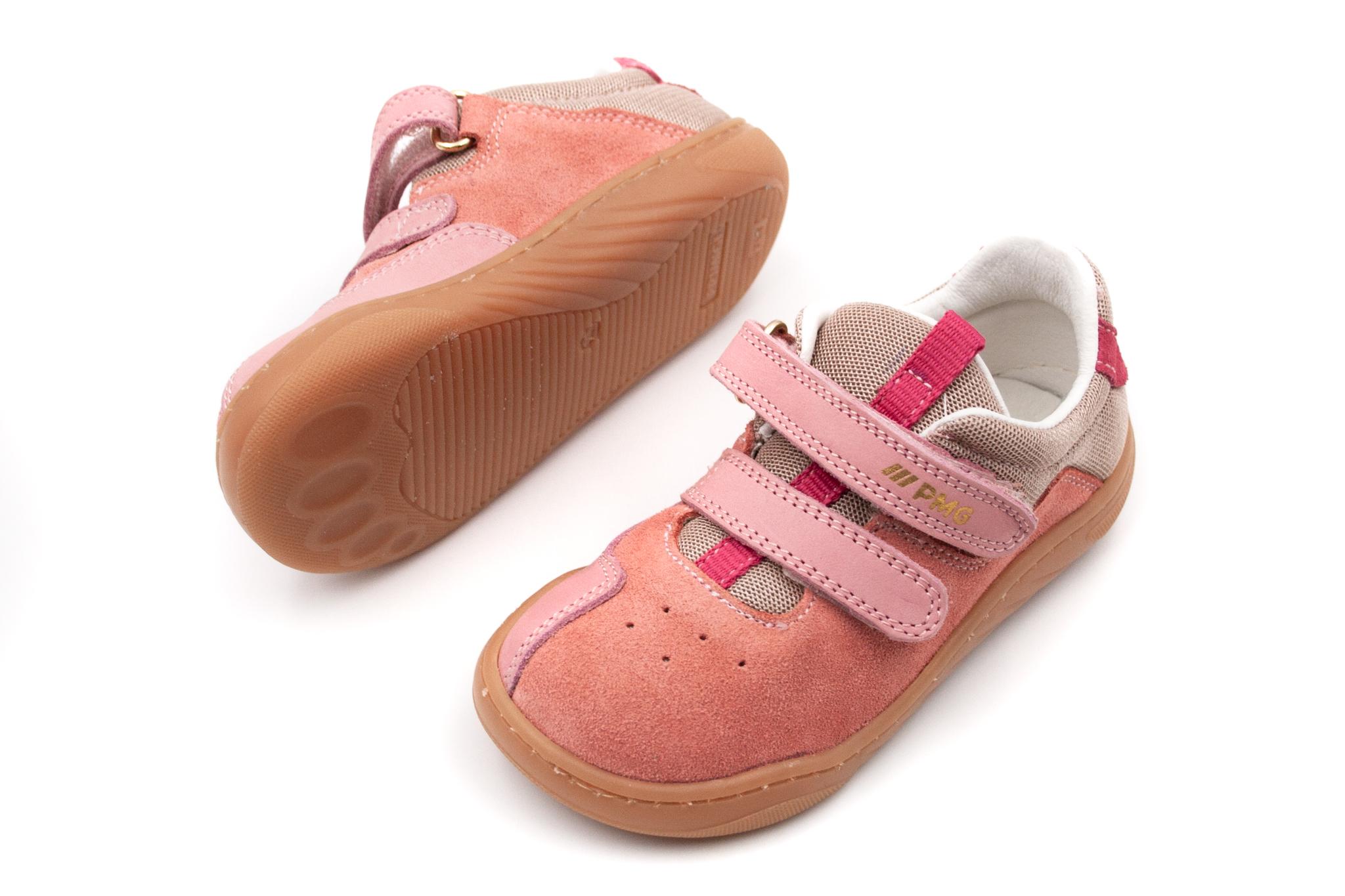 DETSKÉ BAREFOOT TOPÁNKY PRIMIGI SCAMOS - SALMONE Veľkosť: 26, Vnútorná dĺžka  topánky v cm: 16.9, Vnútorná šírka topánky v cm: 6.6
