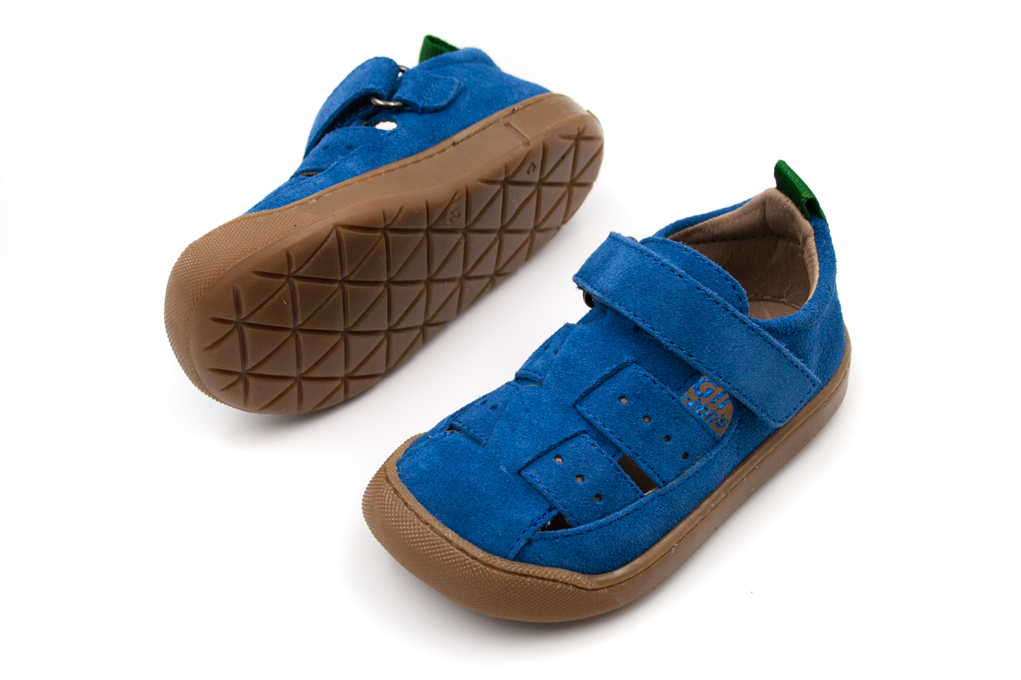 DETSKÉ BAREFOOT SANDÁLE ACEBOS MIELE - DENIM Veľkosť: 27, Vnútorná dĺžka  topánky v cm: 17.3, Vnútorná šírka topánky v cm: 7