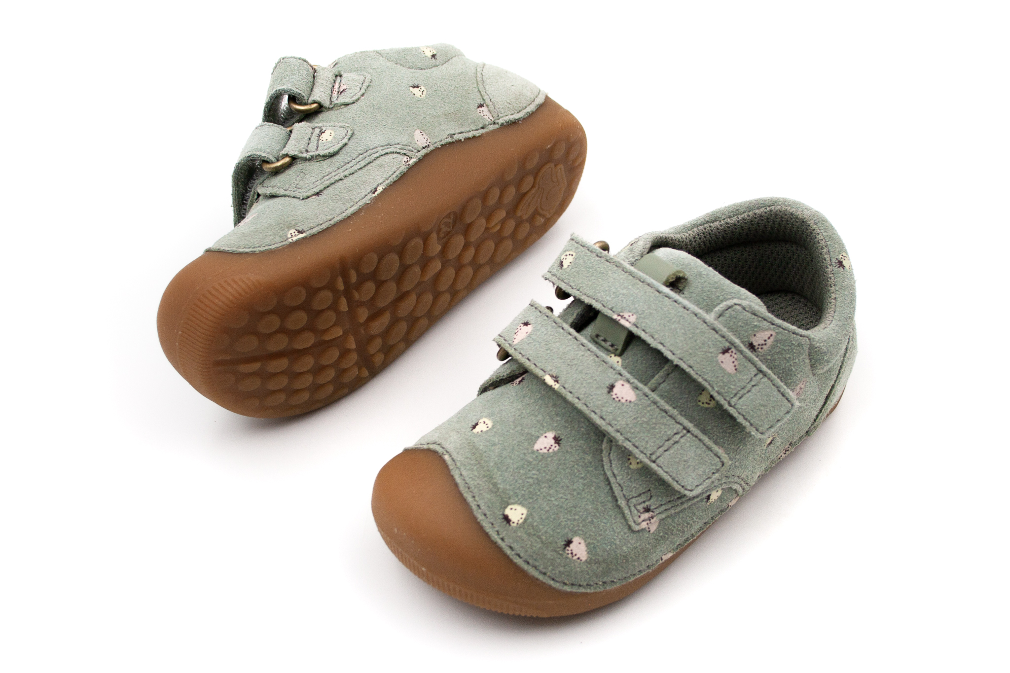 DETSKÉ BAREFOOT TOPÁNKY BUNDGAARD PETIT LOW - STRAWBERRIES Veľkosť: 21, Vnútorná dĺžka  topánky v cm: 13.1, Vnútorná šírka topánky v cm: 5.7