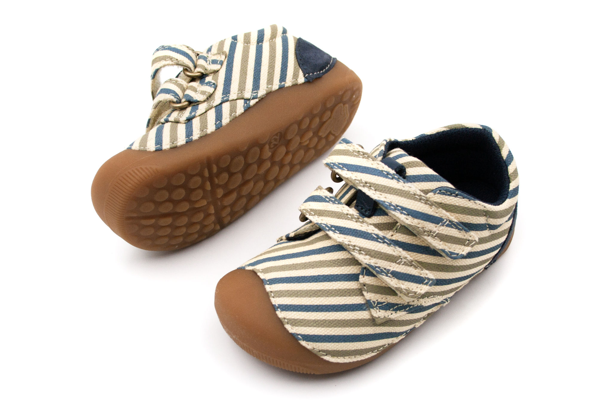 DETSKÉ BAREFOOT TENISKY BUNDGAARD PETIT LOW - OCEANIC STRIPE Veľkosť: 19, Vnútorná dĺžka  topánky v cm: 12, Vnútorná šírka topánky v cm: 5.5