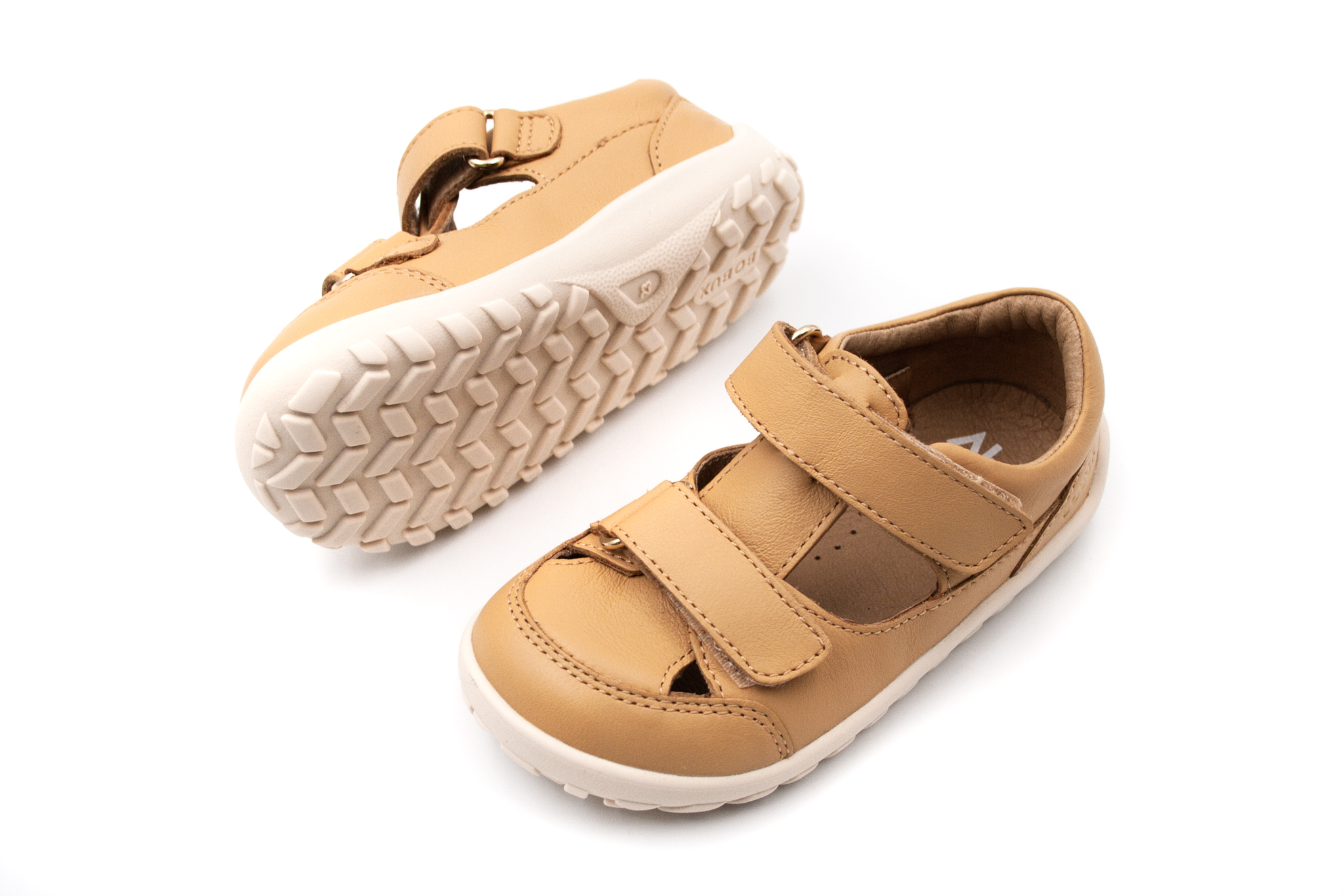 DETSKÉ BAREFOOT TOPÁNKY BOBUX ALPHA TROOP - OAK BUFF Veľkosť: 23, Vnútorná dĺžka  topánky v cm: 15.4, Vnútorná šírka topánky v cm: 6.4