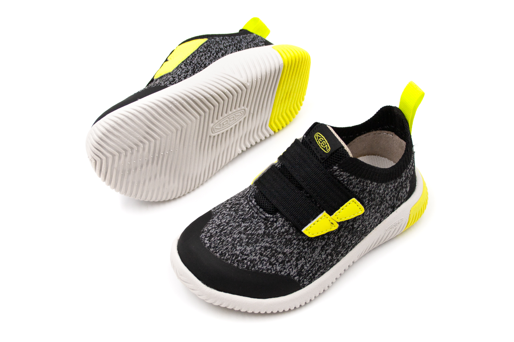 Keen  DETSKÉ TENISKY KEEN KNX KNIT - BLACK/EVENING PRIMROSE Veľkosť: 36, Vnútorná dĺžka  topánky v cm: 22.2, Vnútorná šírka topánky v cm: 8.4