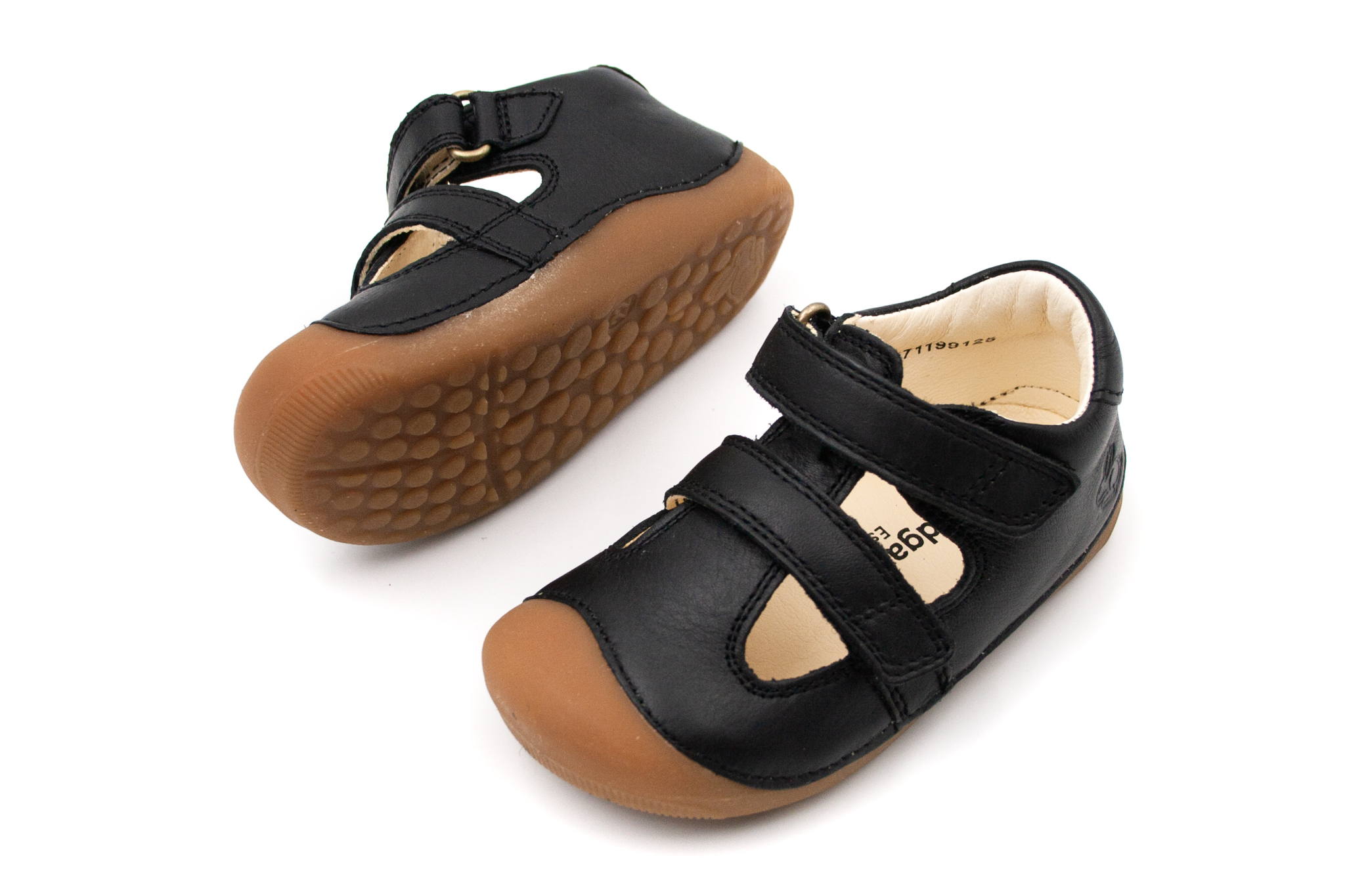 Bundgaard  DETSKÉ BAREFOOT SANDÁLKY BUNDGAARD PETIT SUMMER - BLACK Veľkosť: 20, Vnútorná dĺžka  topánky v cm: 12.5, Vnútorná šírka topánky v cm: 5.6