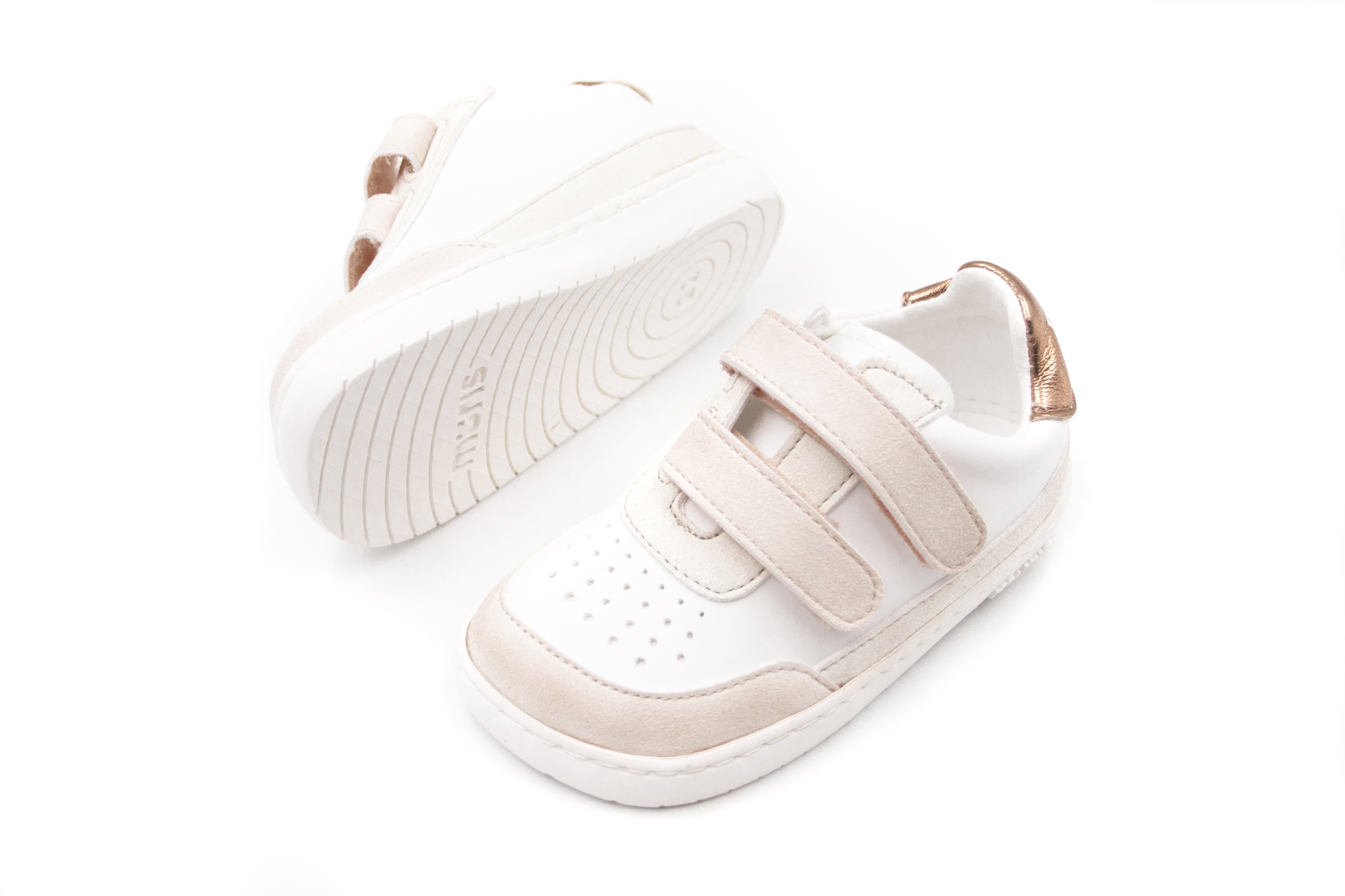 Muris  DETSKÉ BAREFOOT TENISKY MURIS PETRA MINI - NUDE GOLD Veľkosť: 20, Vnútorná dĺžka  topánky v cm: 12.5, Vnútorná šírka topánky v cm: 6