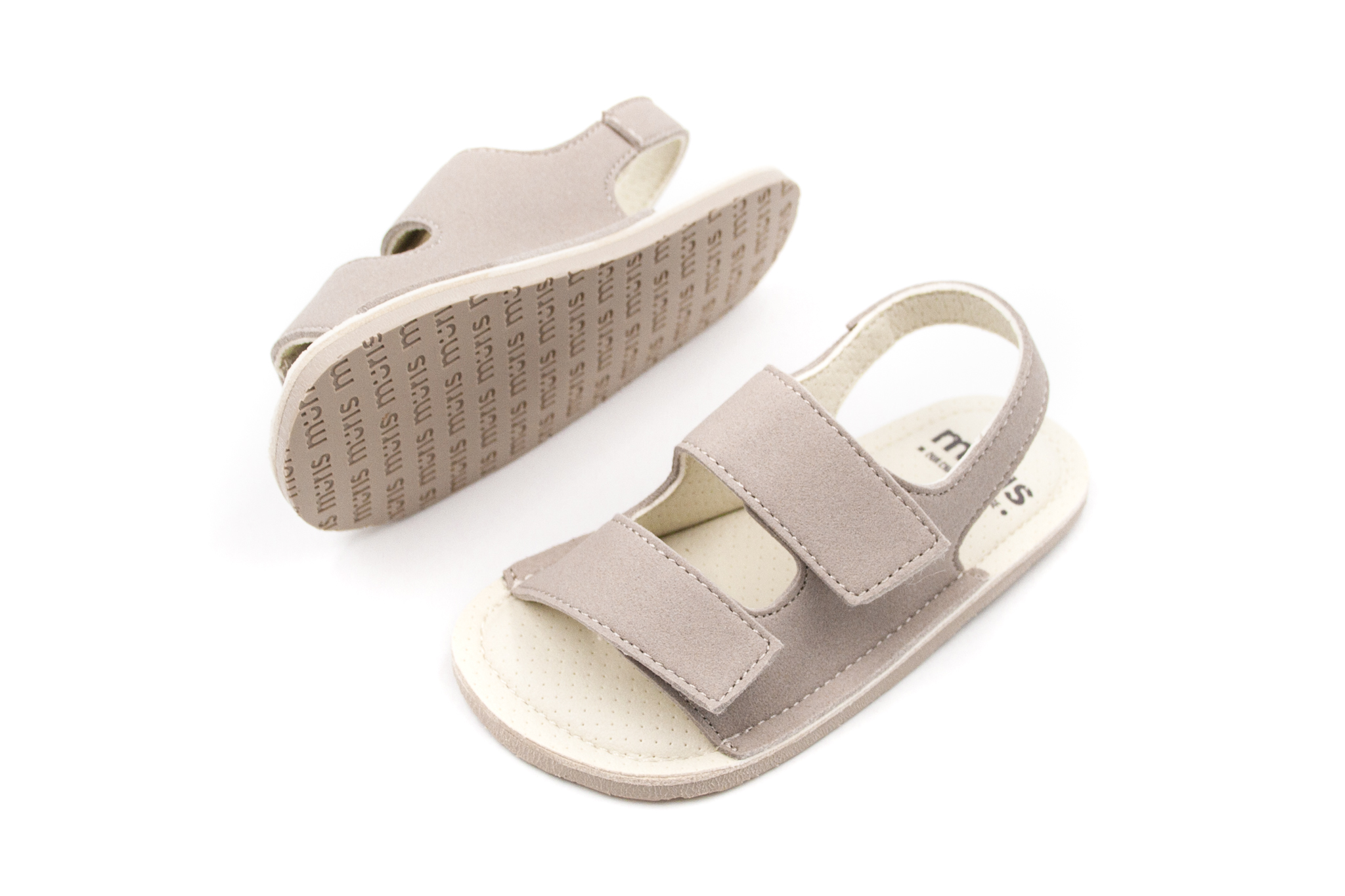 Muris  DETSKÉ BAREFOOT SANDÁLKY MURIS RIO MINI - TAUPE Veľkosť: 20, Vnútorná dĺžka  topánky v cm: 12.5, Vnútorná šírka topánky v cm: 5.6