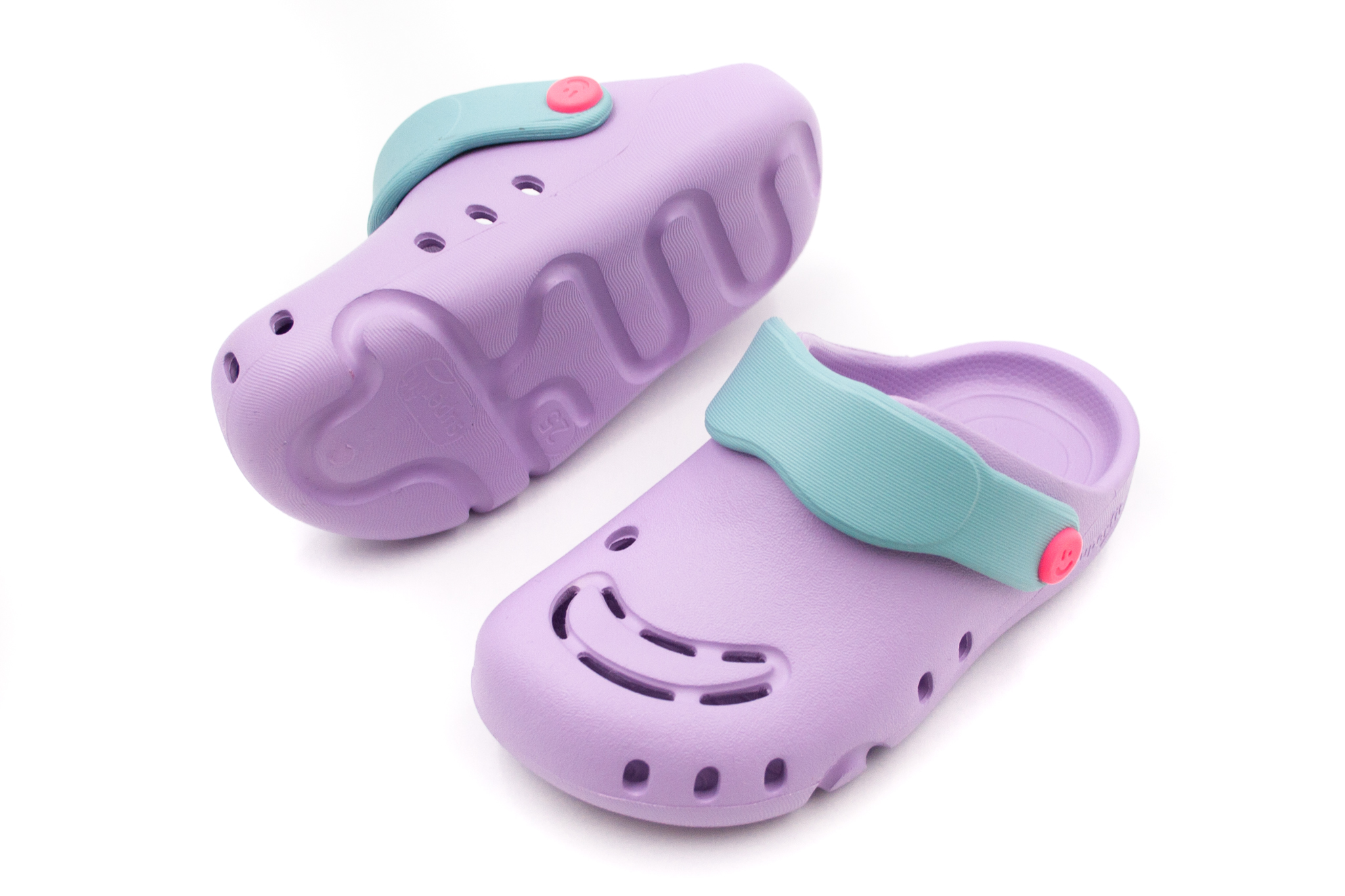 Superfit  DETSKÉ GUMENÉ SANDÁLE SUPERFIT SPLASH CLOGS - LILA/MINT Veľkosť: 26, Vnútorná dĺžka  topánky v cm: 17, Vnútorná šírka topánky v cm: 7.2