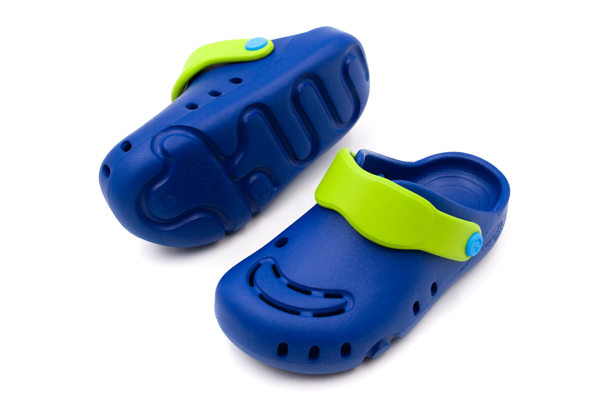Superfit  DETSKÉ GUMENÉ SANDÁLE SUPERFIT SPLASH CLOGS - BLUE/LIGHT GREEN Veľkosť: 26, Vnútorná dĺžka  topánky v cm: 17, Vnútorná šírka topánky v cm…