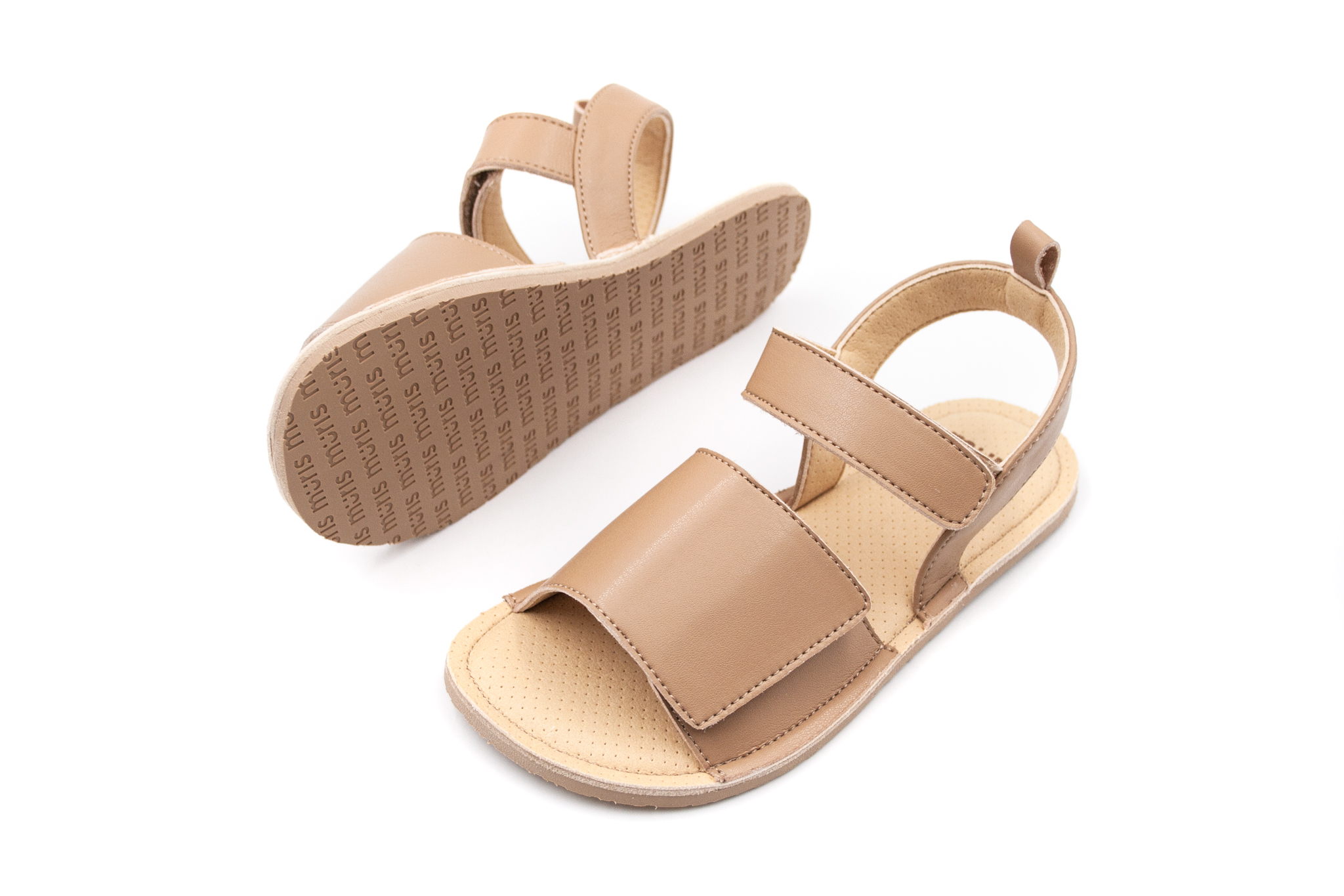 Muris  DETSKÉ BAREFOOT SANDÁLE MURIS ROME JUNIOR - TAN BROWN Veľkosť: 28, Vnútorná dĺžka  topánky v cm: 17.6, Vnútorná šírka topánky v cm: 6.6