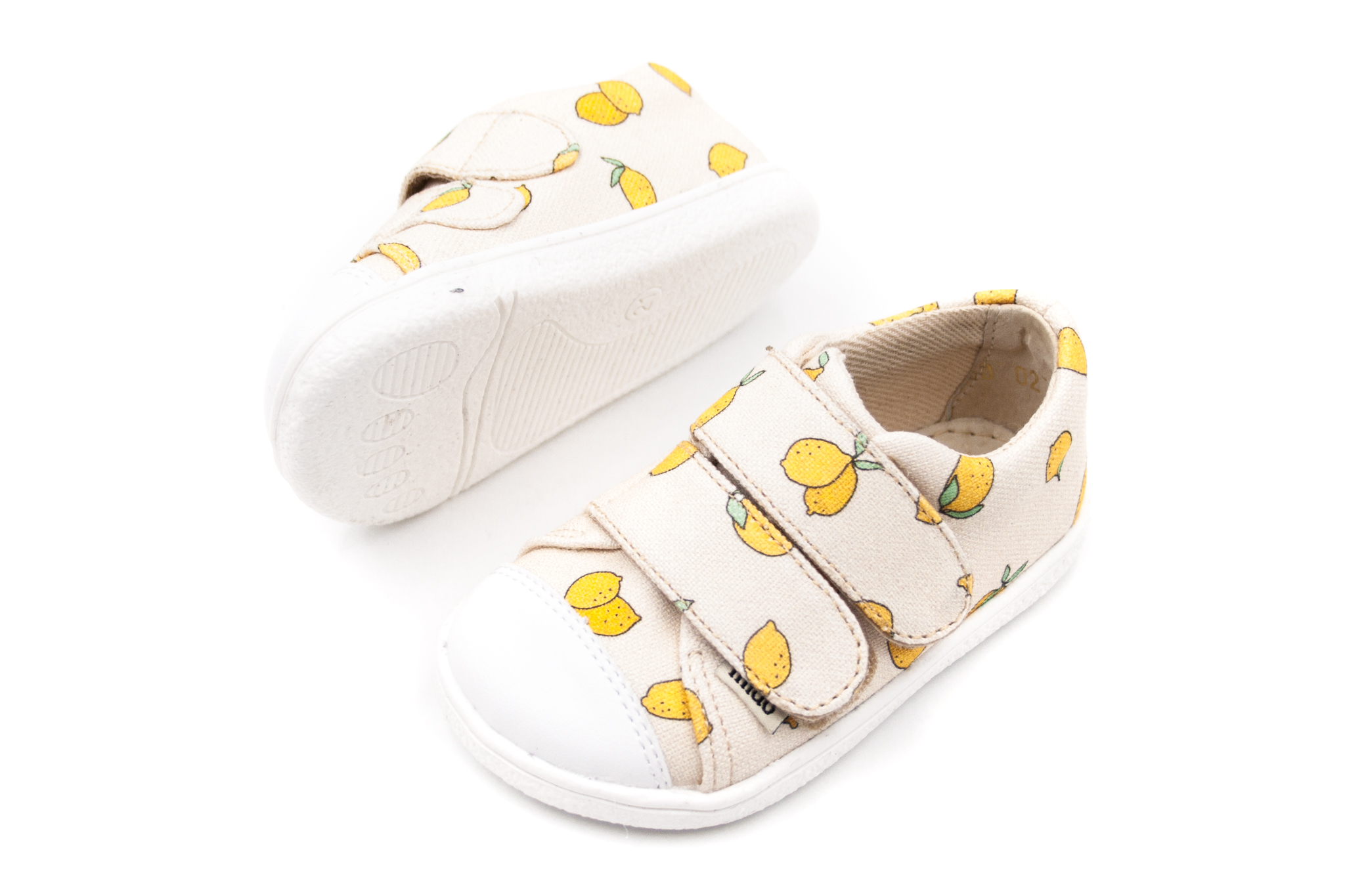 Mido Shoes  DETSKÉ BAREFOOT PLÁTENKY MIDO SHOES - LEMON BEIGE Veľkosť: 23, Vnútorná dĺžka  topánky v cm: 14.6, Vnútorná šírka topánky v cm: 6.3