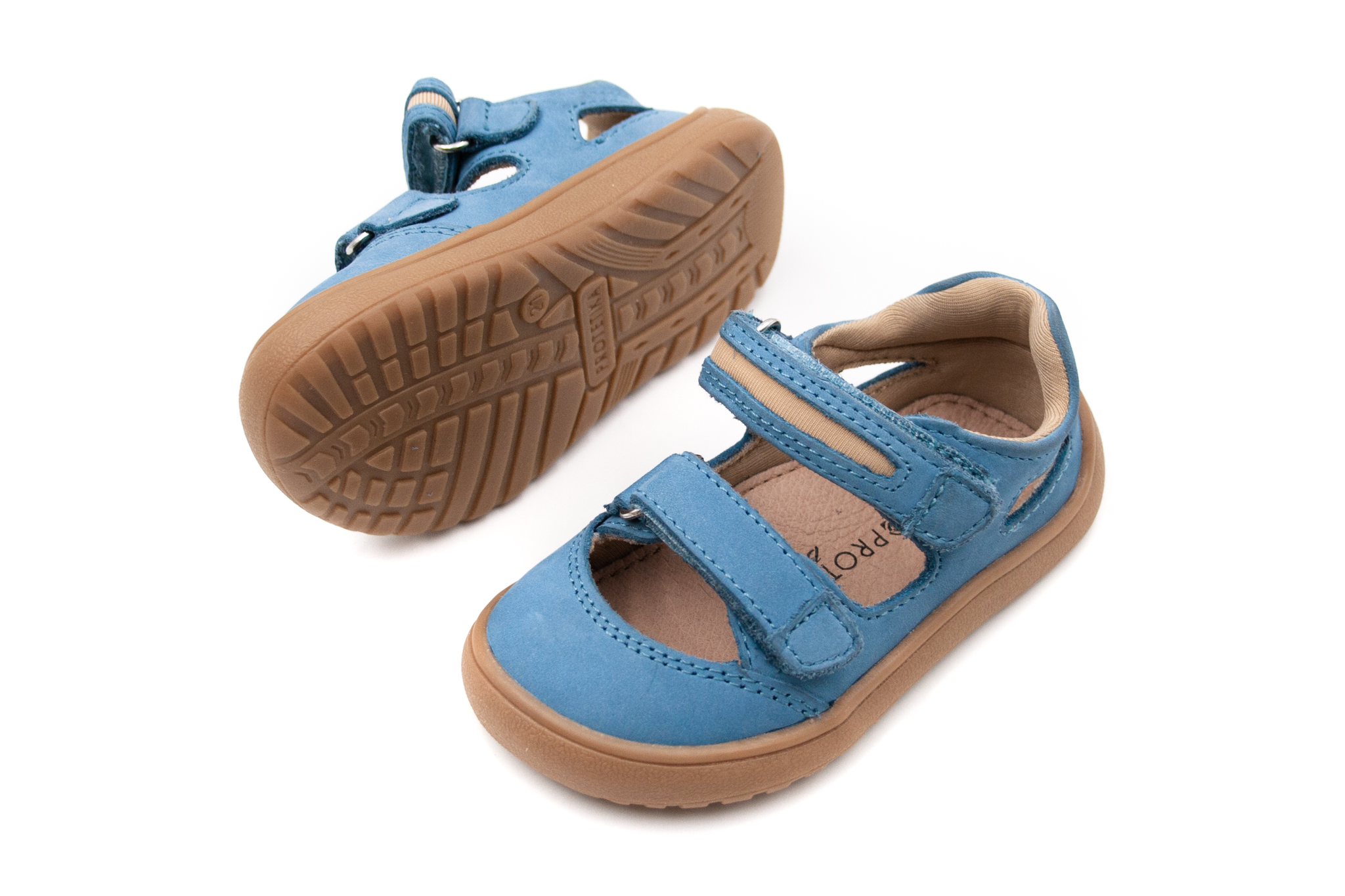 Protetika  DETSKÉ BAREFOOT SANDÁLE PROTETIKA NERY - BLUE Veľkosť: 20, Vnútorná dĺžka  topánky v cm: 12.7, Vnútorná šírka topánky v cm: 5.7