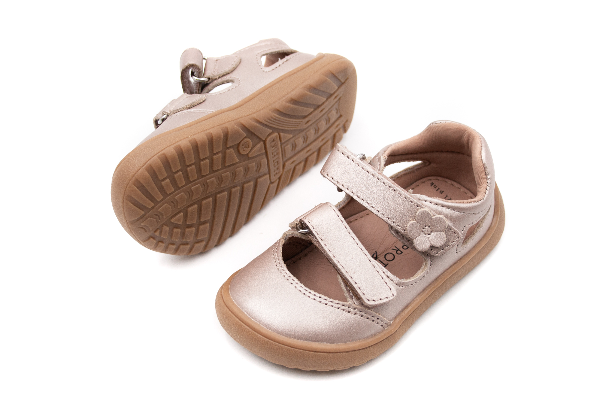 Protetika  DETSKÉ BAREFOOT SANDÁLE PROTETIKA NERY - PEARL PINK Veľkosť: 20, Vnútorná dĺžka  topánky v cm: 12.7, Vnútorná šírka topánky v cm: 5.7
