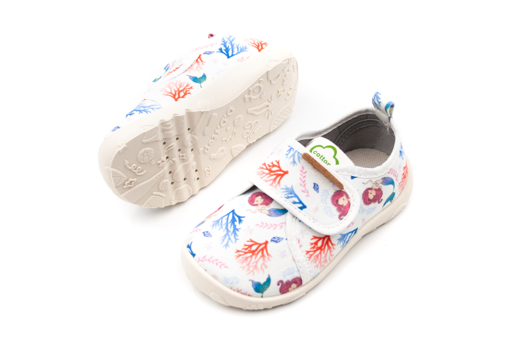 D.D.Step  DETSKÉ BAREFOOT PLÁTENKY D.D.STEP 086 - SKY BLUE MERMAID Veľkosť: 22, Vnútorná dĺžka  topánky v cm: 14.2, Vnútorná šírka topánky v cm: 6.1