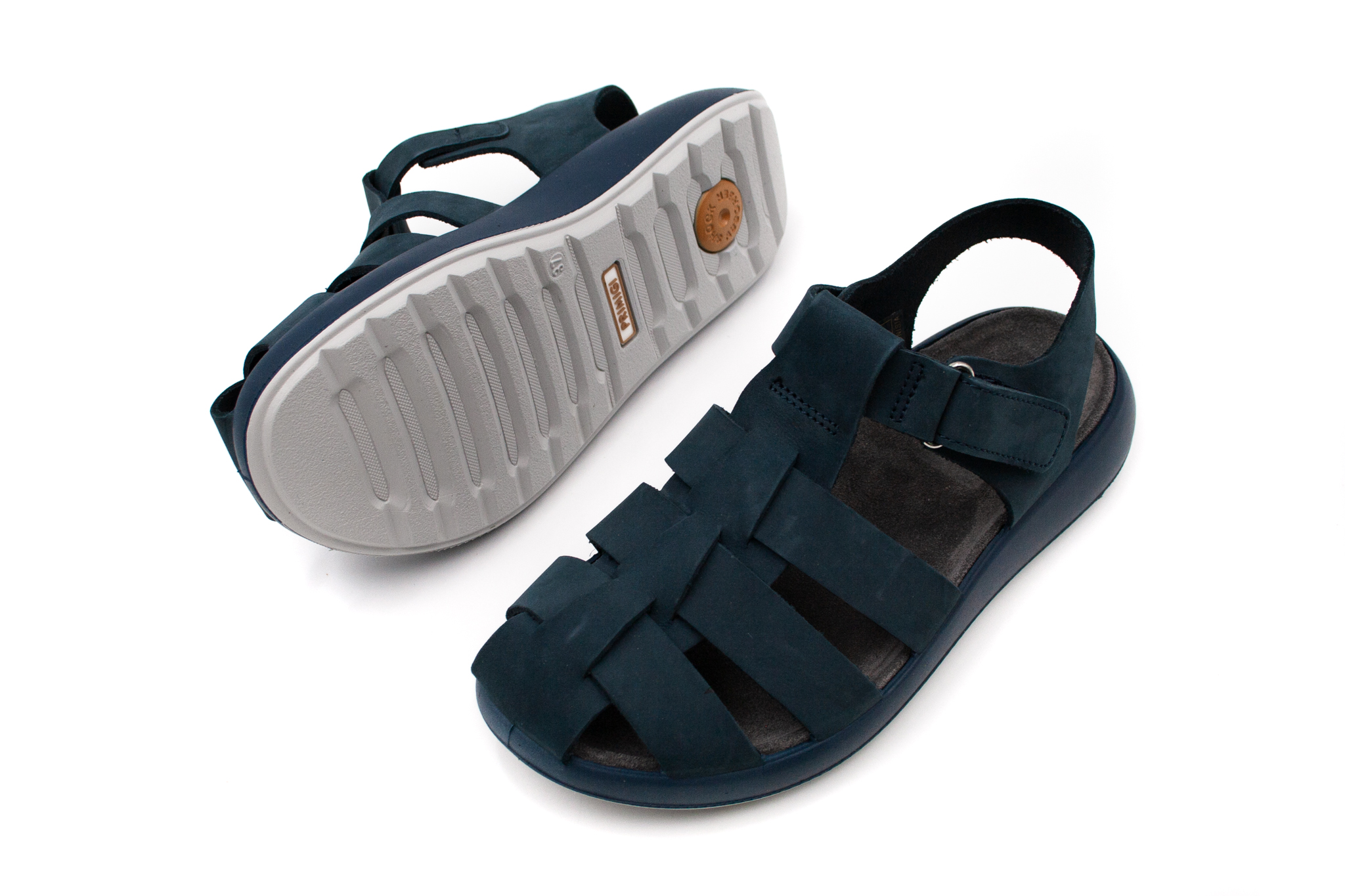 Primigi  POHODLNÉ KOŽENÉ SANDÁLE PRIMIGI STRAP - BLU Veľkosť: 27, Vnútorná dĺžka  topánky v cm: 16.4, Vnútorná šírka topánky v cm: 7